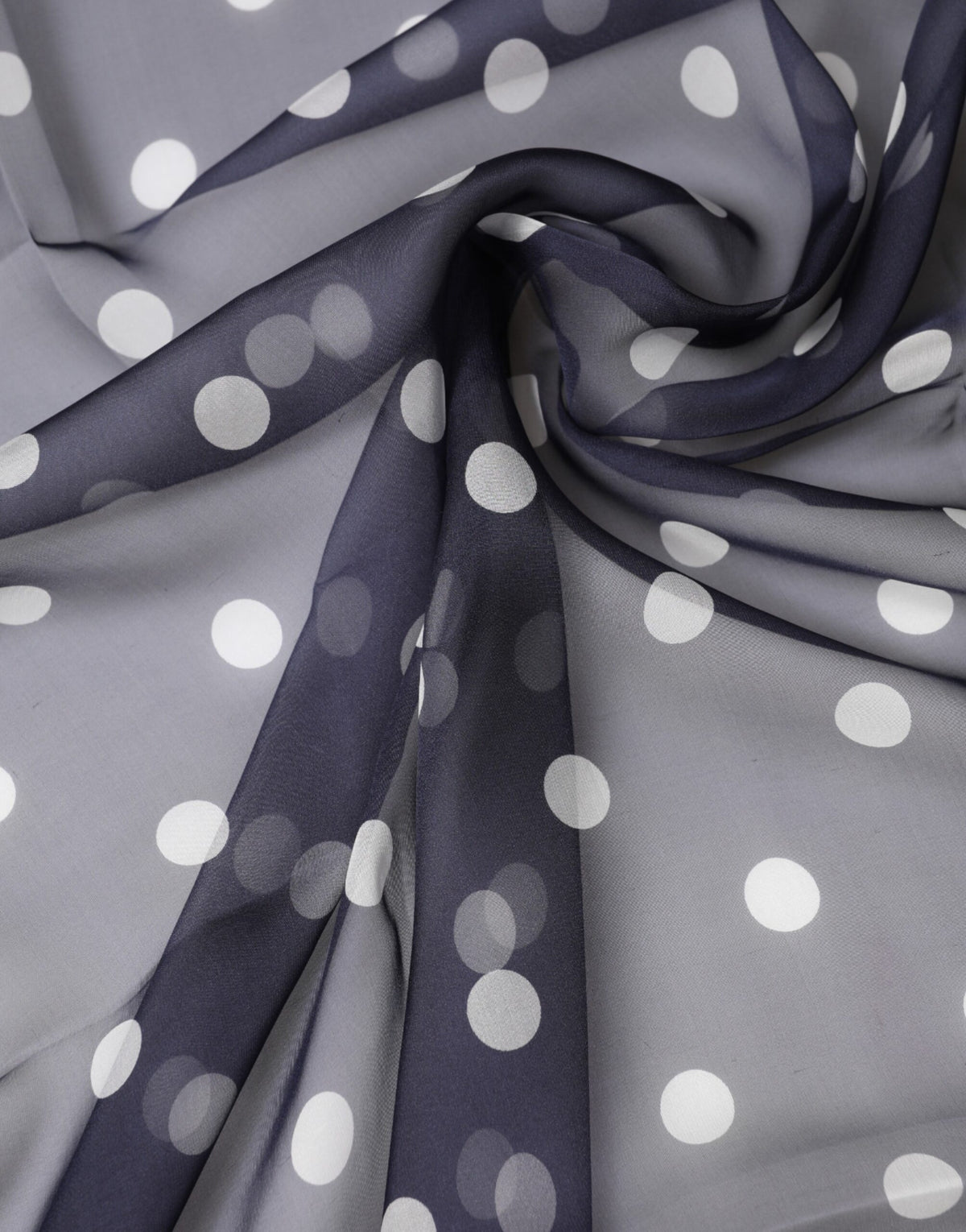 New Dolce & Gabbana Blue Polka Dot Silk Neck Wrap Shawl 205cm x 132cm Scarf
