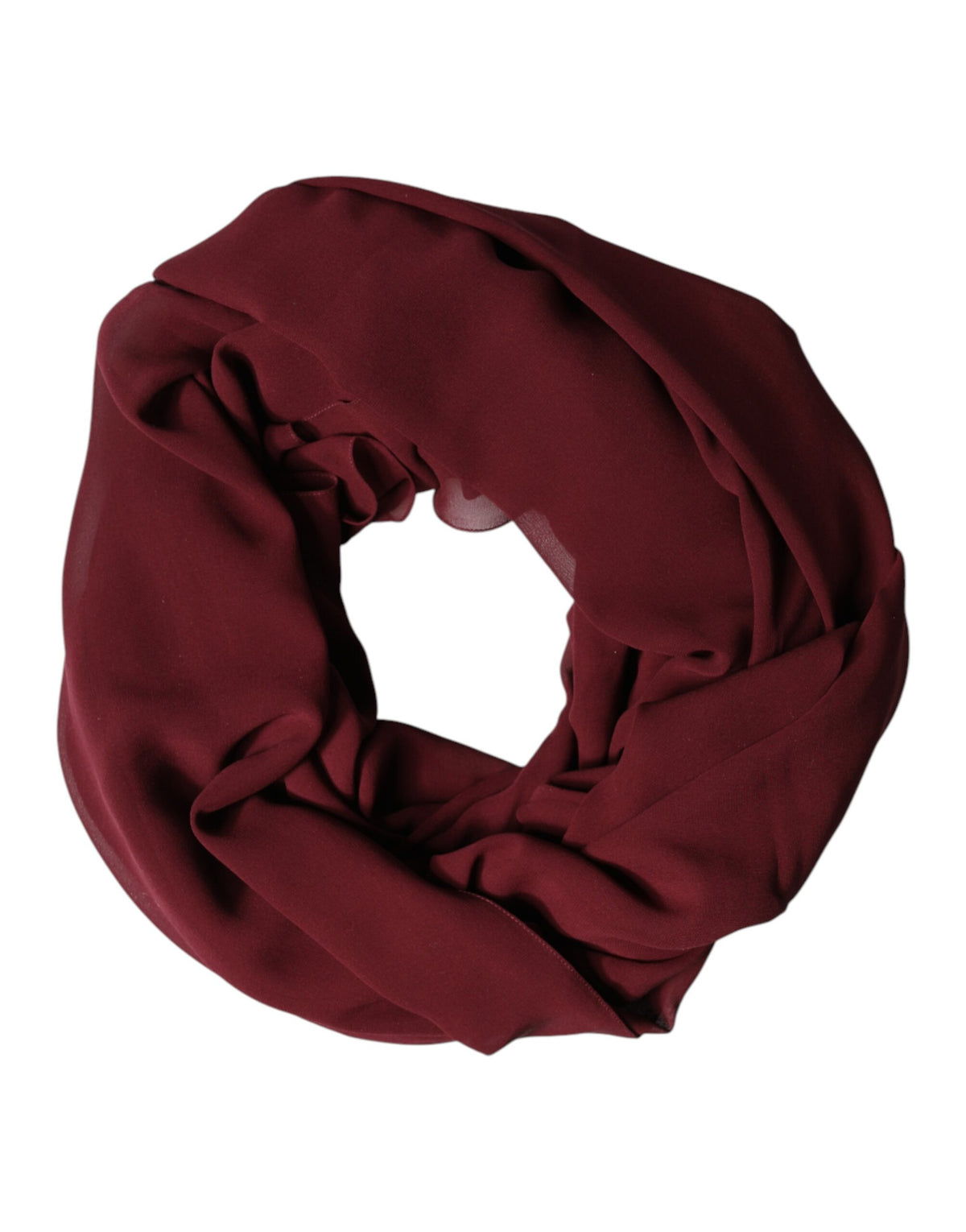 New Dolce & Gabbana Maroon Silk Stole Neck Wrap Shawl Men 200cm x 130cm Scarf