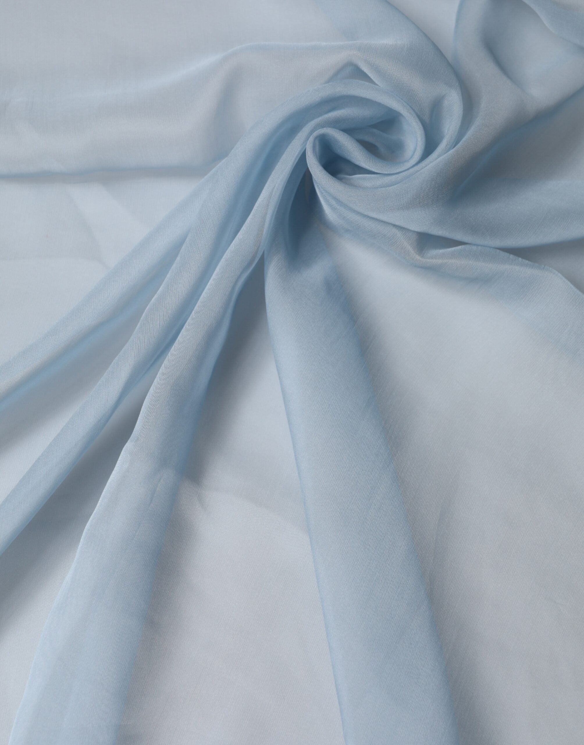 New Dolce & Gabbana Light Blue Silk Stole Neck Wrap Shawl 200cm x 130cm Scarf