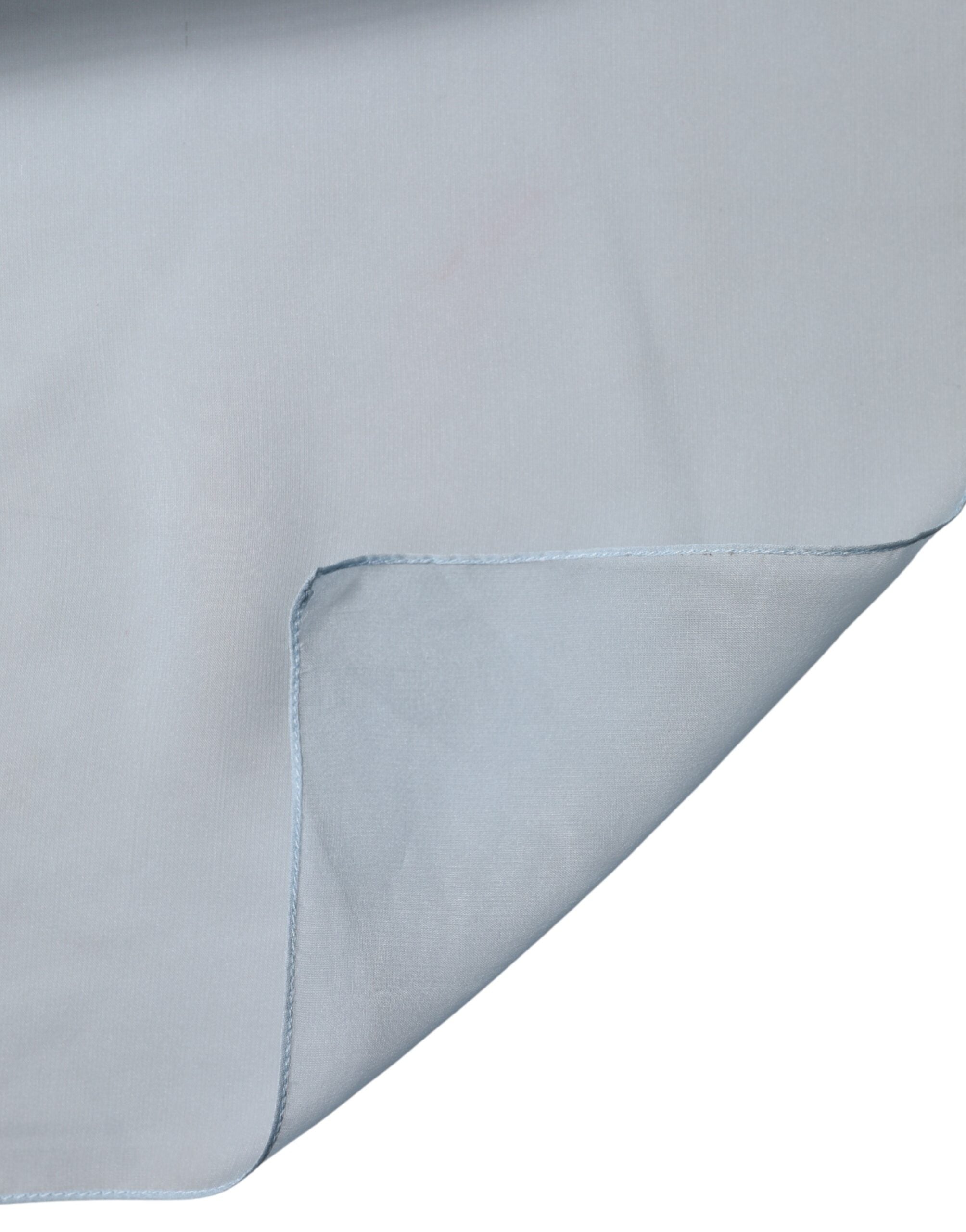 New Dolce & Gabbana Light Blue Silk Stole Neck Wrap Shawl 200cm x 130cm Scarf