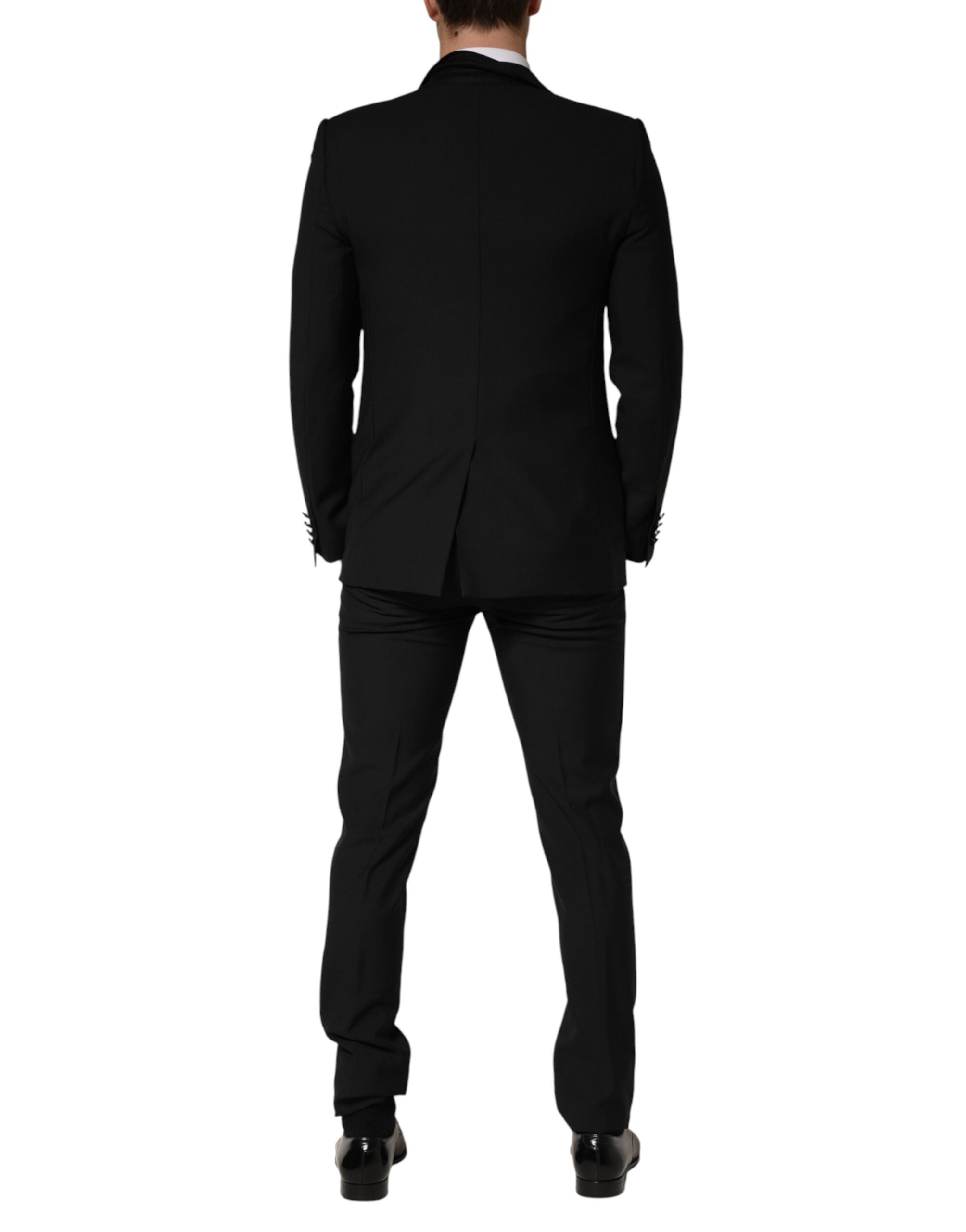 Pre-Owned Dolce & Gabbana Dark Gray Wool Single Breasted 3 Piece Men Suit