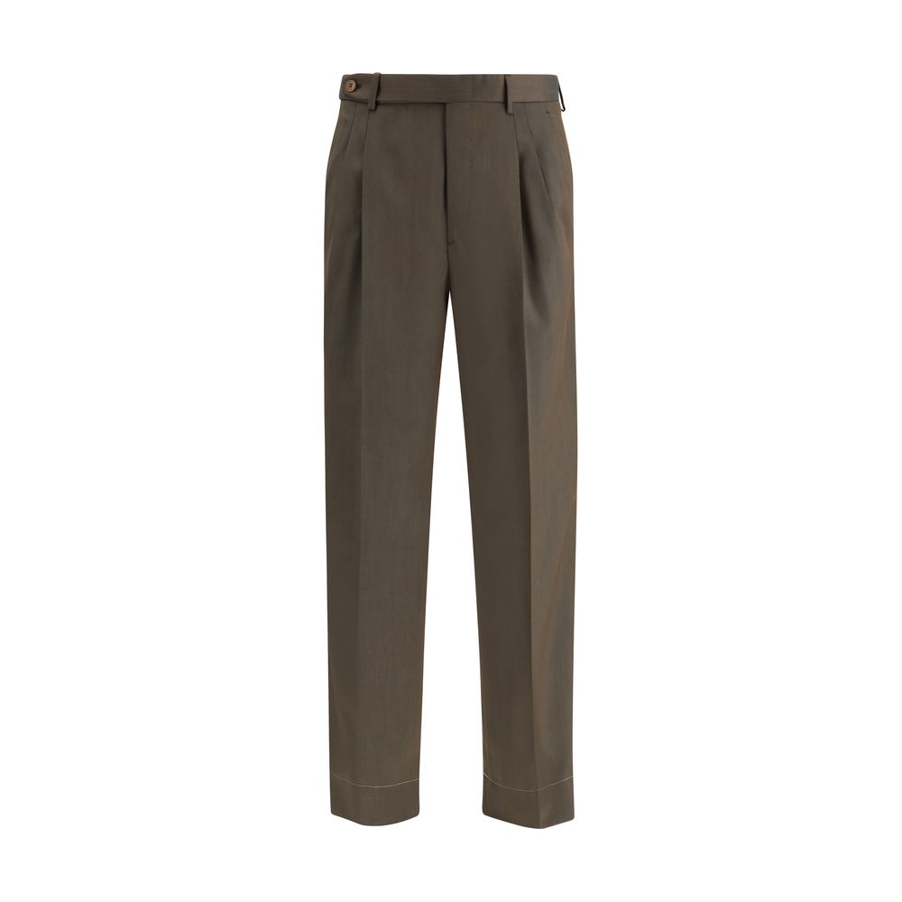 Brioni Bicolor Wool Casual Pants