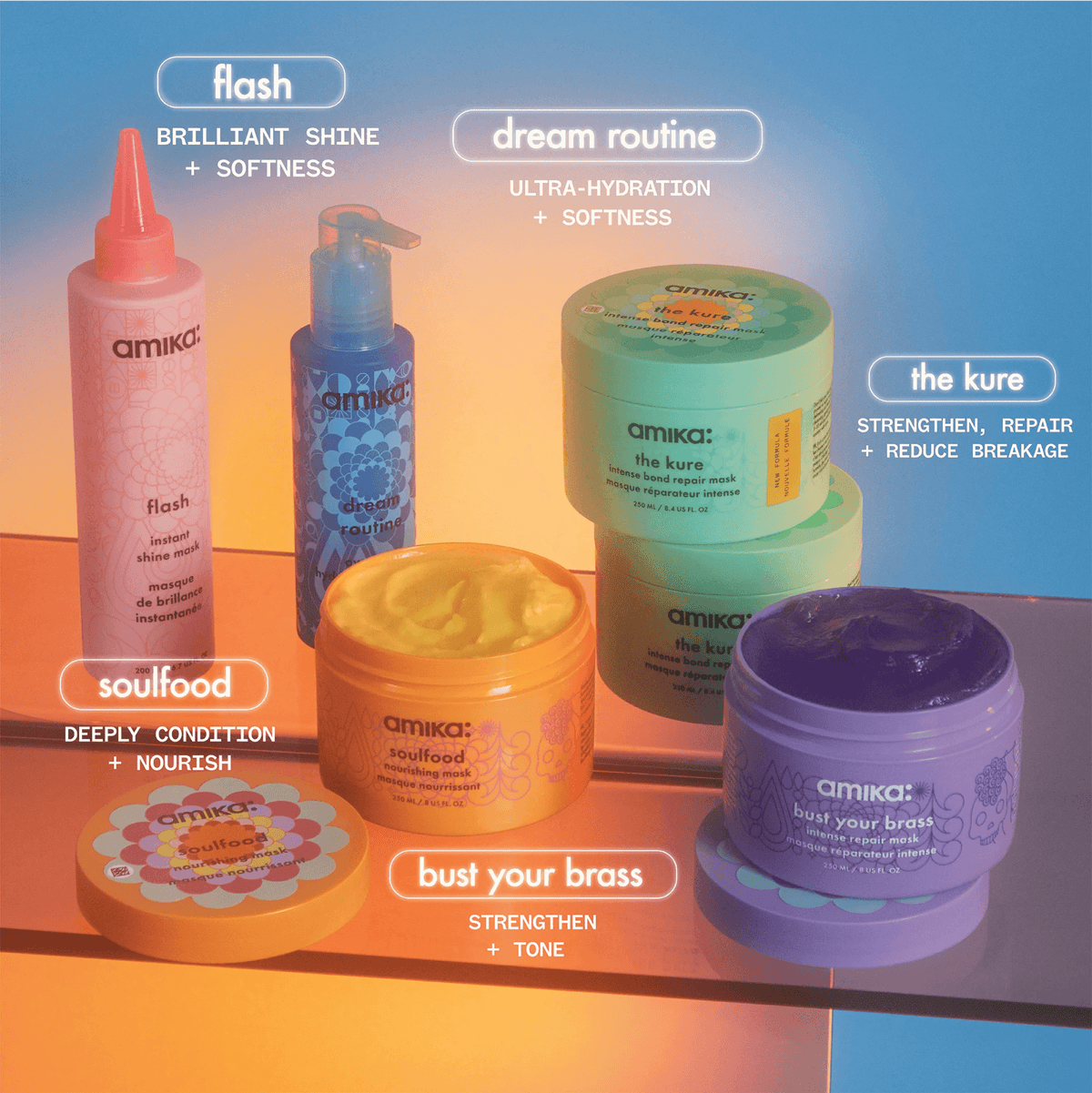 Amikadreamroutineovernighthydratinghairmaskthecomplete - PreLoved & Luxe