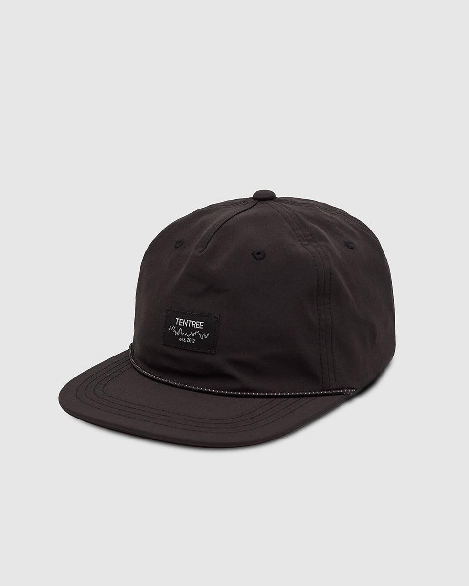 Black-5-Panel-Flat-Brim-Medium-Baseball-Cap-TAU6566-0379_4 - PreLoved & Luxe