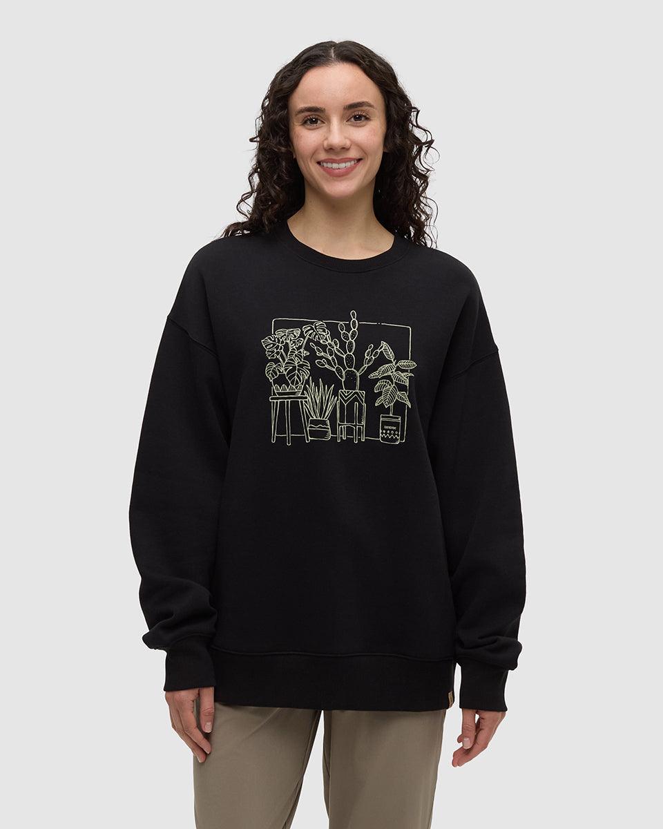 Black-Crew-Neck-Graphic-Longsleeve-Sweatshirt-TCW6175-6171_3 - PreLoved & Luxe