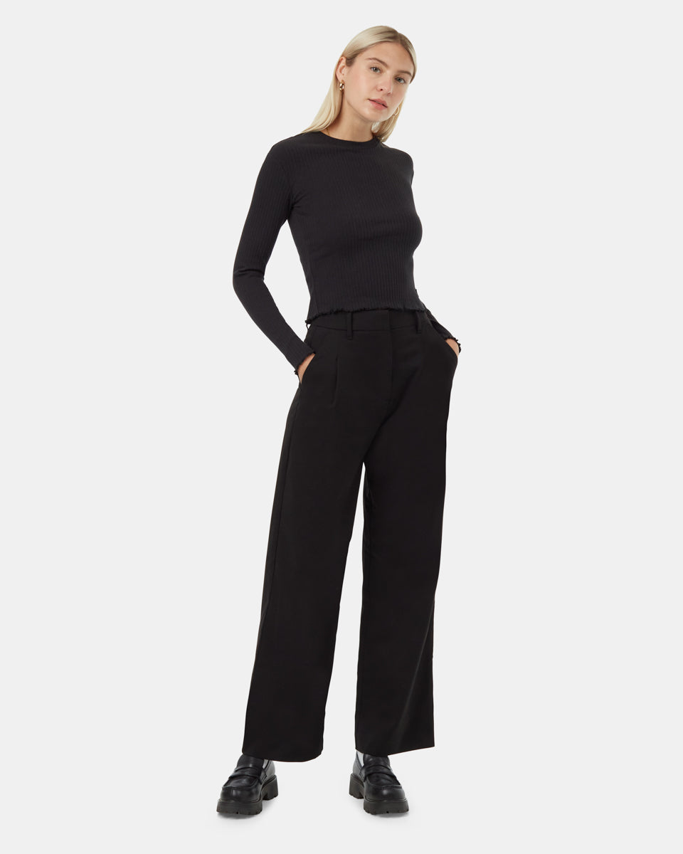Black-High-Crew-Neck-Ribbed-Long-Sleeve-Top-TCW5333-0164_1 - PreLoved & Luxe