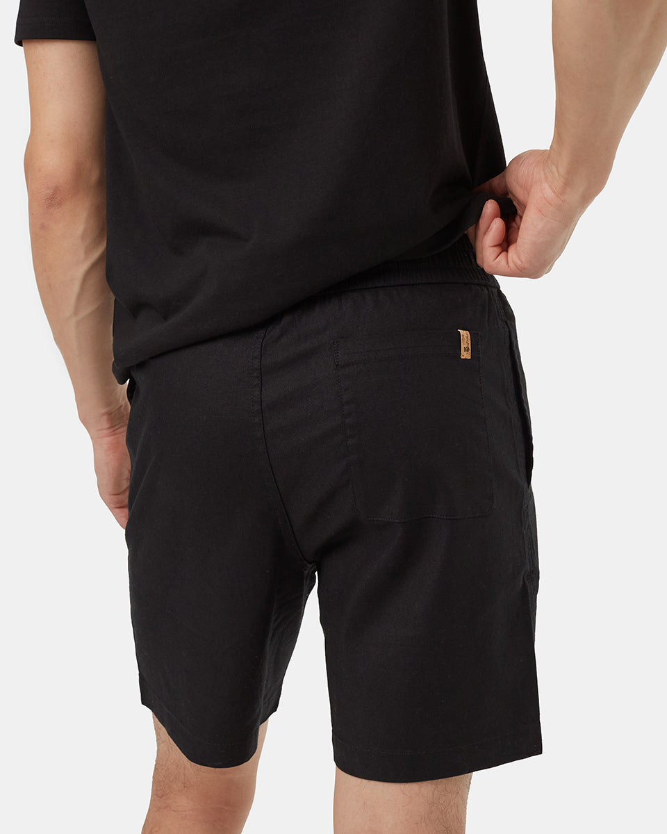 Black-Mens-Hemp-Mid-Rise-Shorts-TCM4240-0164_4 - PreLoved & Luxe