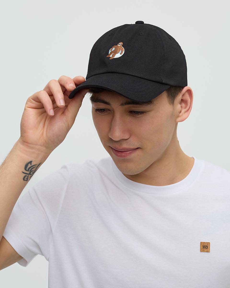 Black-Organic-Cotton-6-Panel-Low-Profile-Hat-TAU6255-6155_1 - PreLoved & Luxe