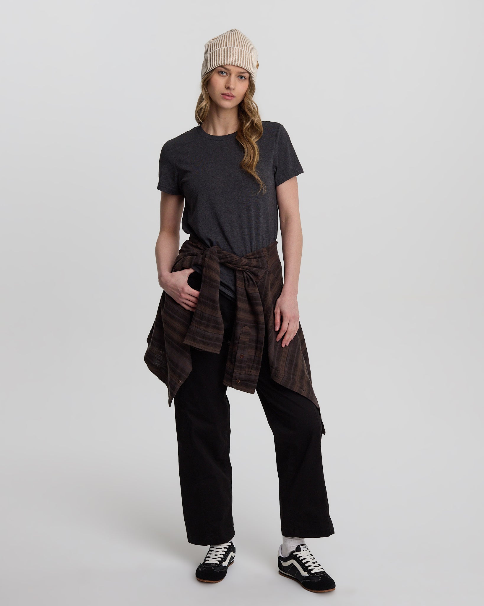 Black-Recycled-Polyester-Crew-Neck-T-Shirt-TCW2455-0451_1_6296605d-3547-4e3e-bed7-206726019bff - PreLoved & Luxe