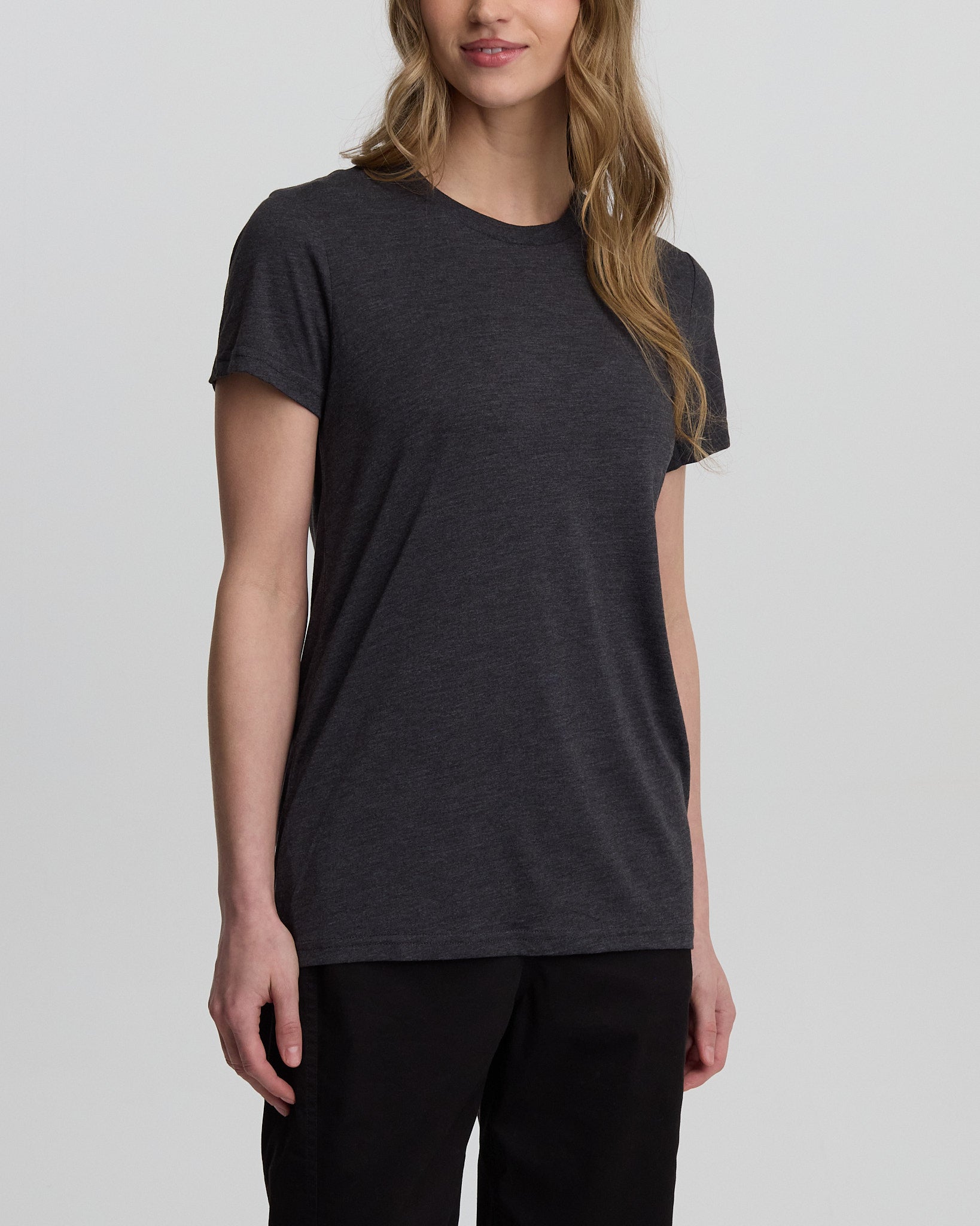 Black-Recycled-Polyester-Crew-Neck-T-Shirt-TCW2455-0451_3_1f502586-0da0-4705-bb29-f8c9d0e5023fdfsd - PreLoved & Luxe