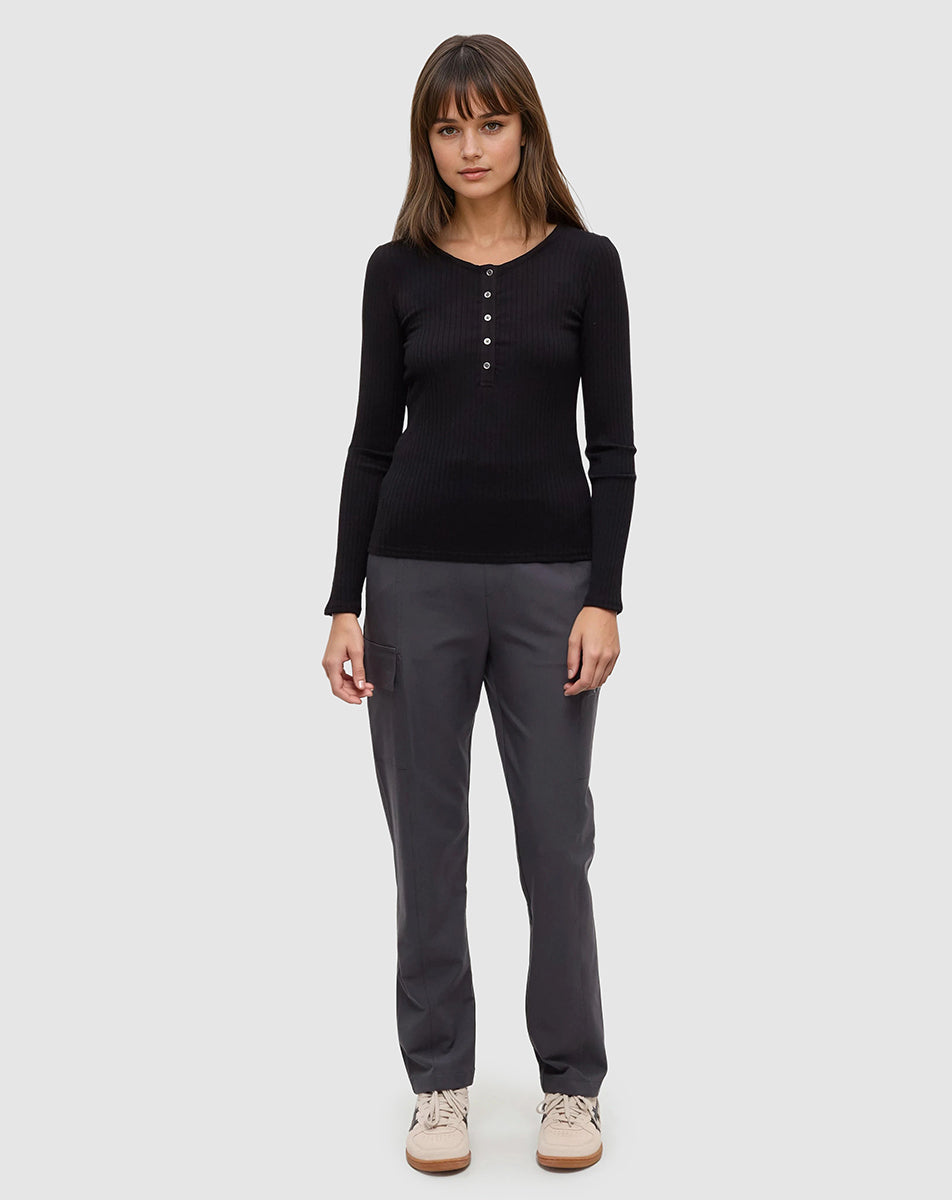 Black-Slim-Ribbed-Edge-Longsleeve-Henley-TCW6246-0164_1 - PreLoved & Luxe