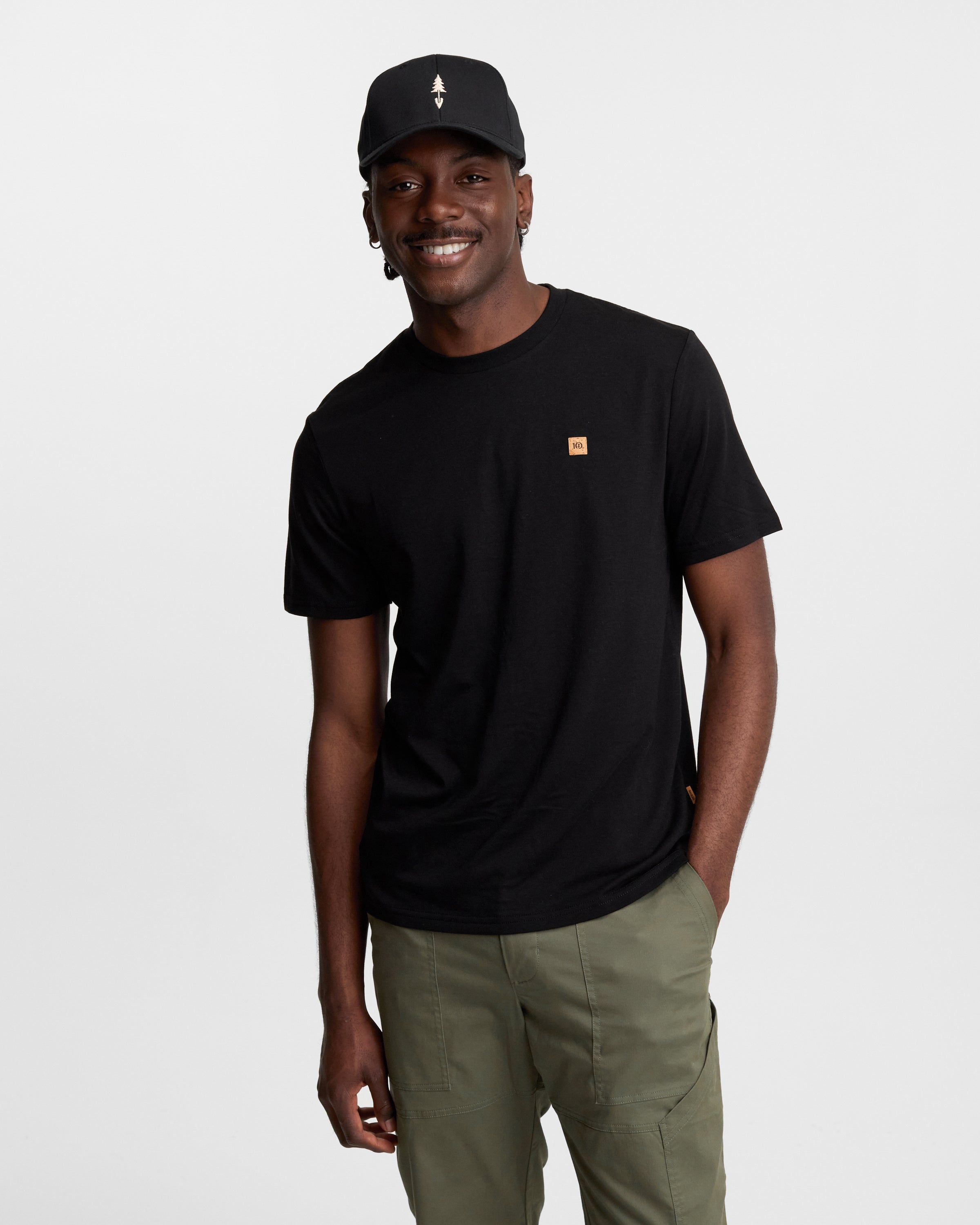 Black-Treeblend-Regular-Fit-Crew-Neck-T-shirt-TCM1869-0164_-1 - PreLoved & Luxe