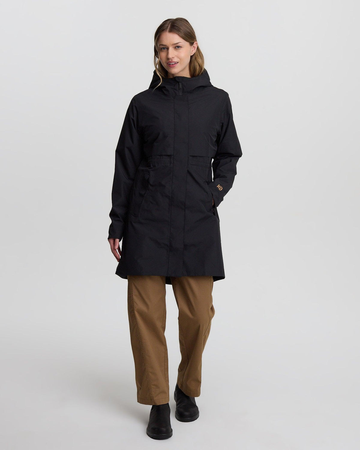 Black-Womens-Recycled-Polyester-Rain-Jacket-TCW4649-0164_1 - PreLoved & Luxe
