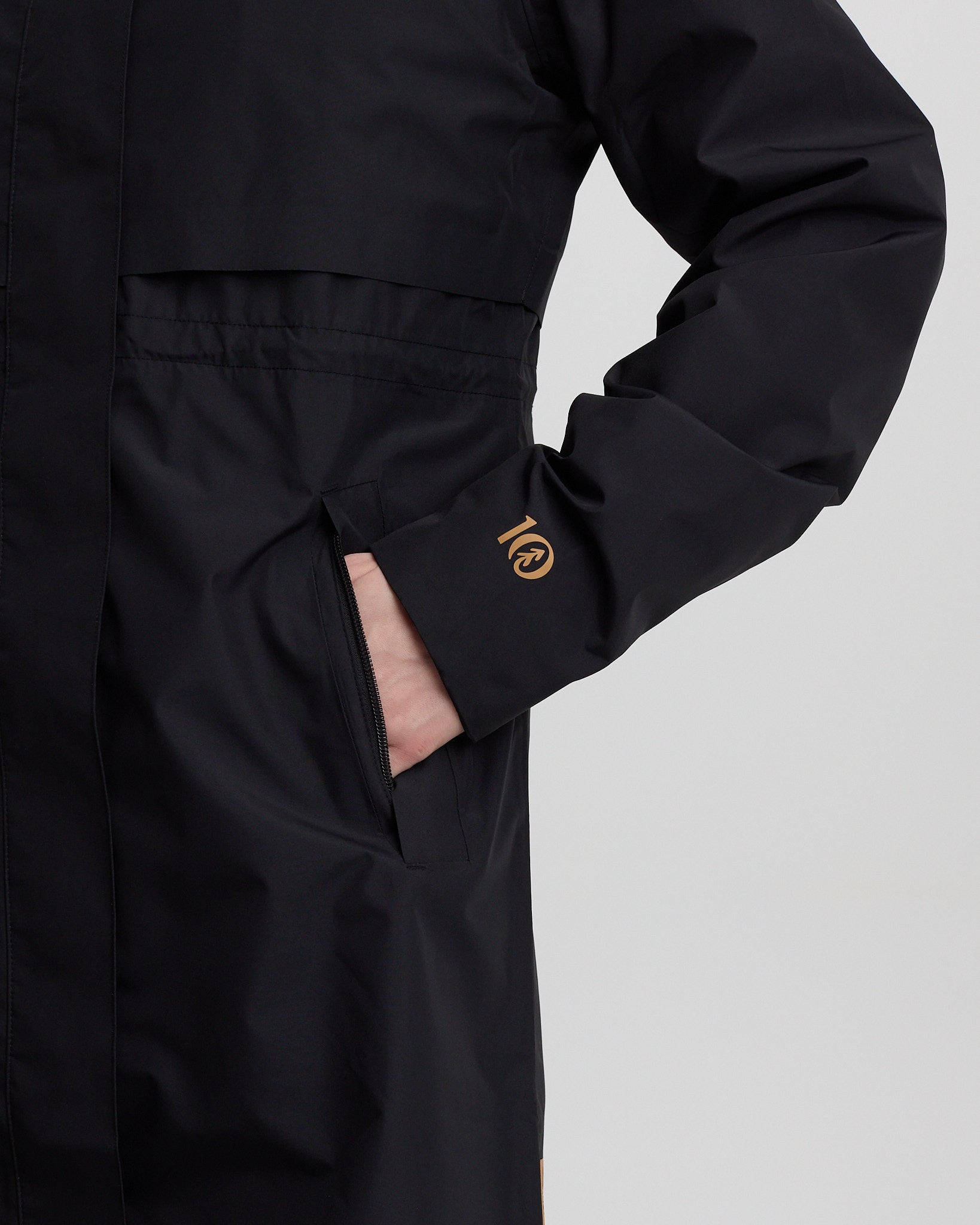 Black-Womens-Recycled-Polyester-Rain-Jacket-TCW4649-0164_5 - PreLoved & Luxe