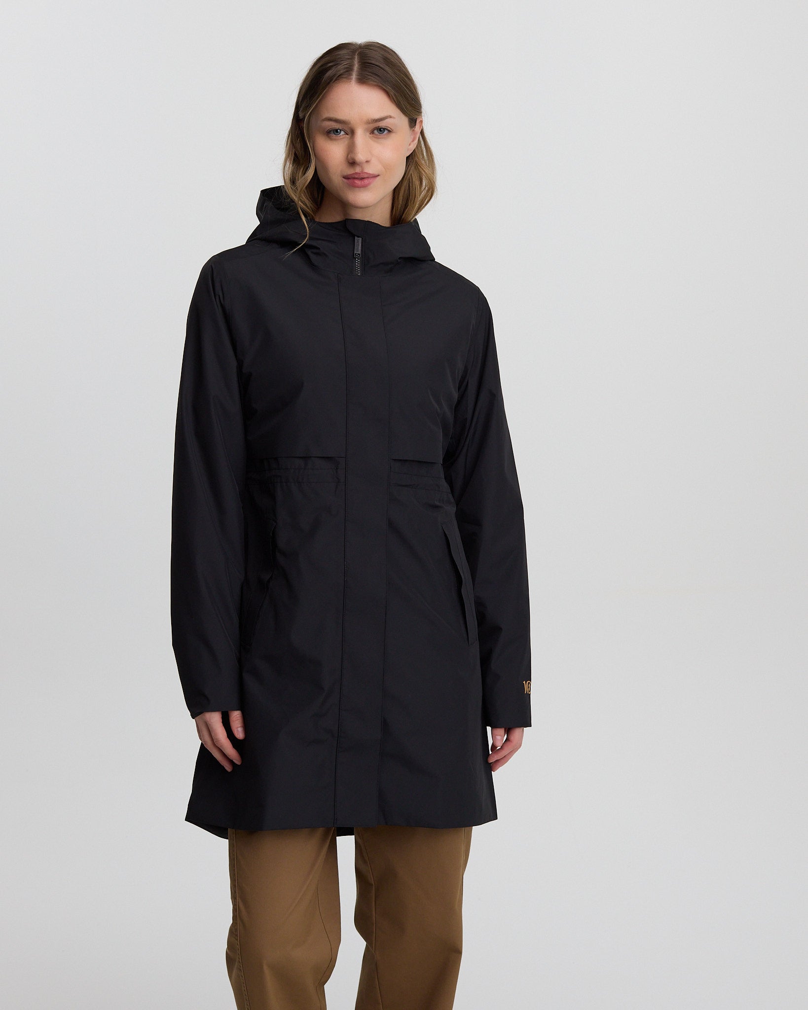 Black-Womens-Recycled-Polyester-Rain-Jacket-TCW4649-0164_7 - PreLoved & Luxe