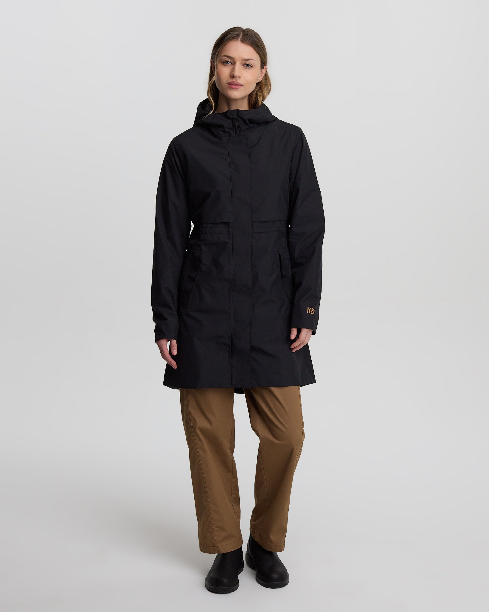 Black-Womens-Recycled-Polyester-Rain-Jacket-TCW4649-0164_8 - PreLoved & Luxe