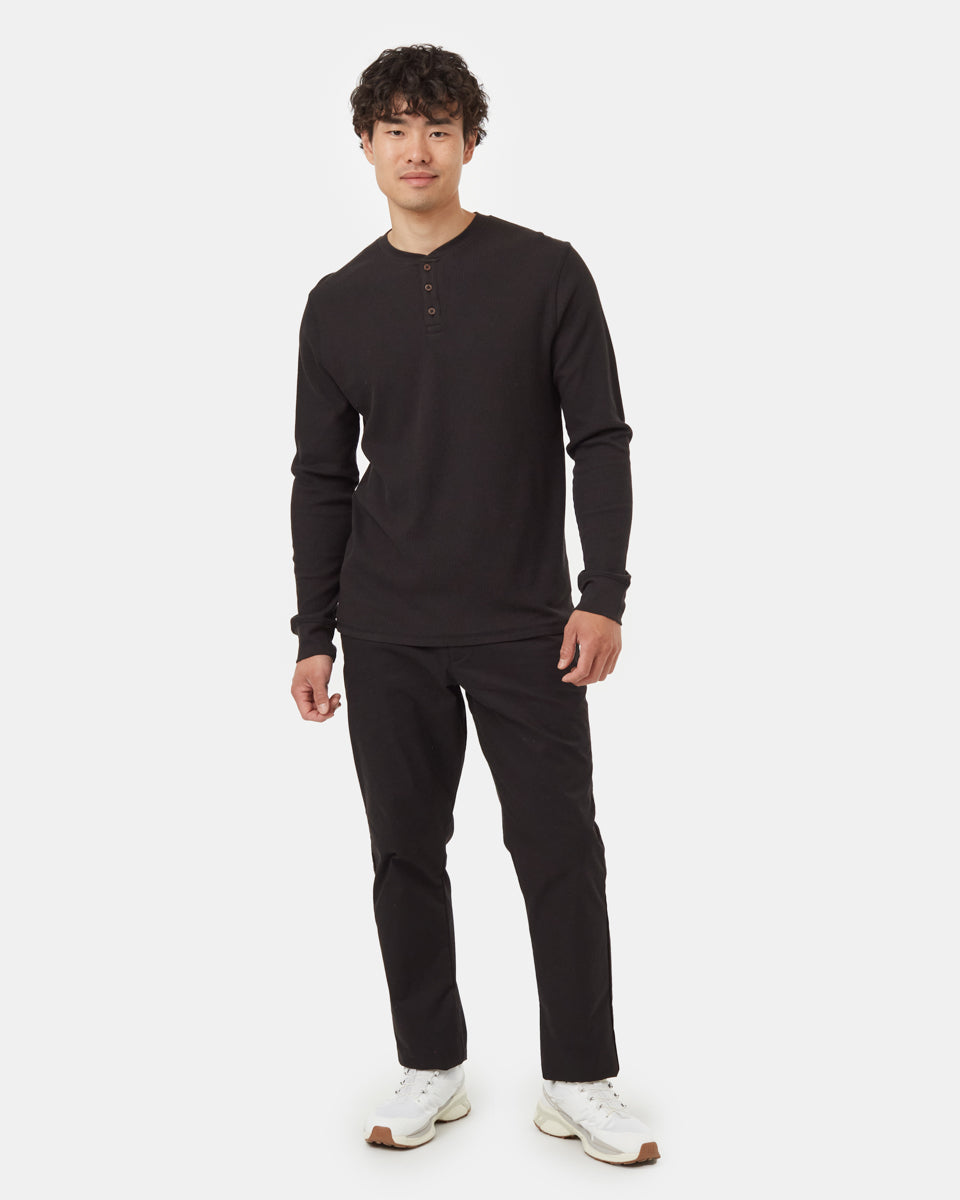 BlackMen_sButtonWaffleKnitSweatshirt_TCM2568-0164_1 - PreLoved & Luxe
