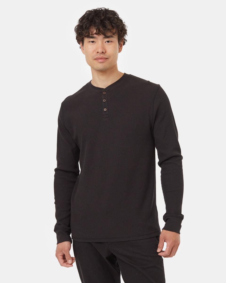 BlackMen_sButtonWaffleKnitSweatshirt_TCM2568-0164_2 - PreLoved & Luxe