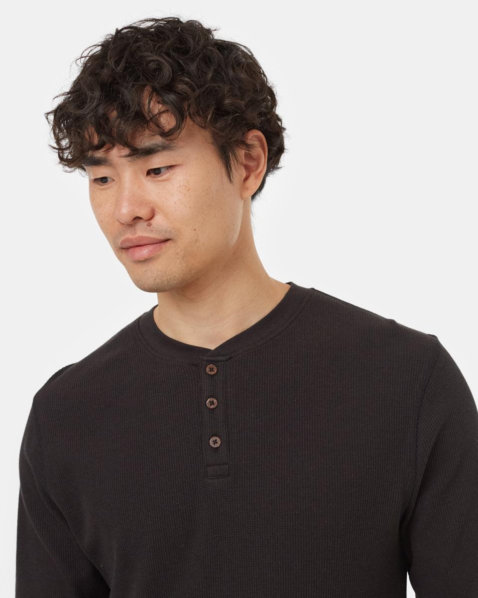 BlackMen_sButtonWaffleKnitSweatshirt_TCM2568-0164_3 - PreLoved & Luxe