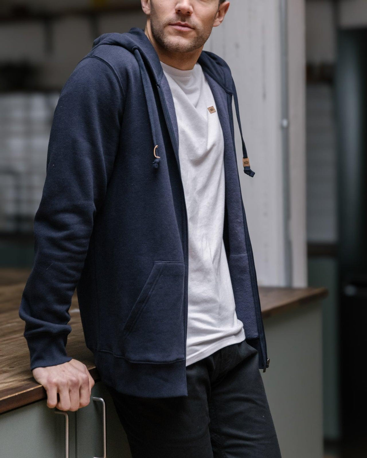Blue-Men_s-Cotton-Zip-Up-Hoodie-TCM4391-2018_434 - PreLoved & Luxe