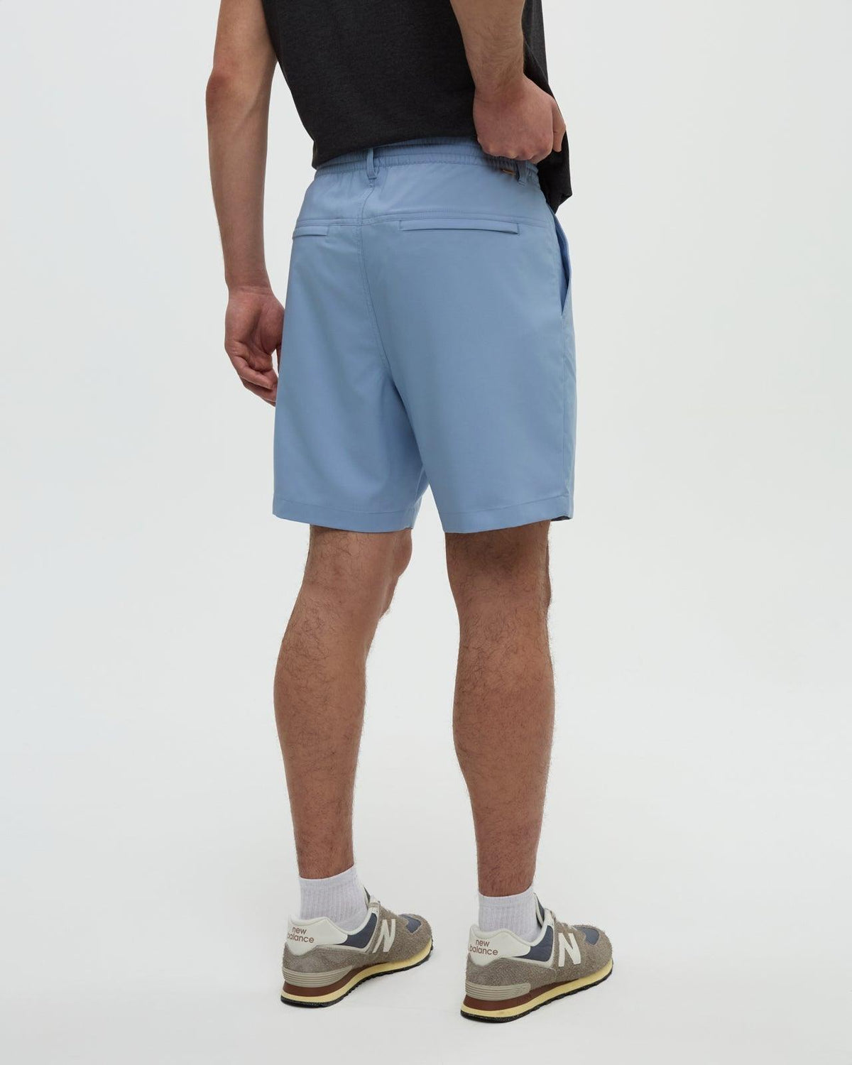Blue-Stretched-Poly-Twill-Mid-Rise-Short-TCM6732-6062_3 - PreLoved & Luxe