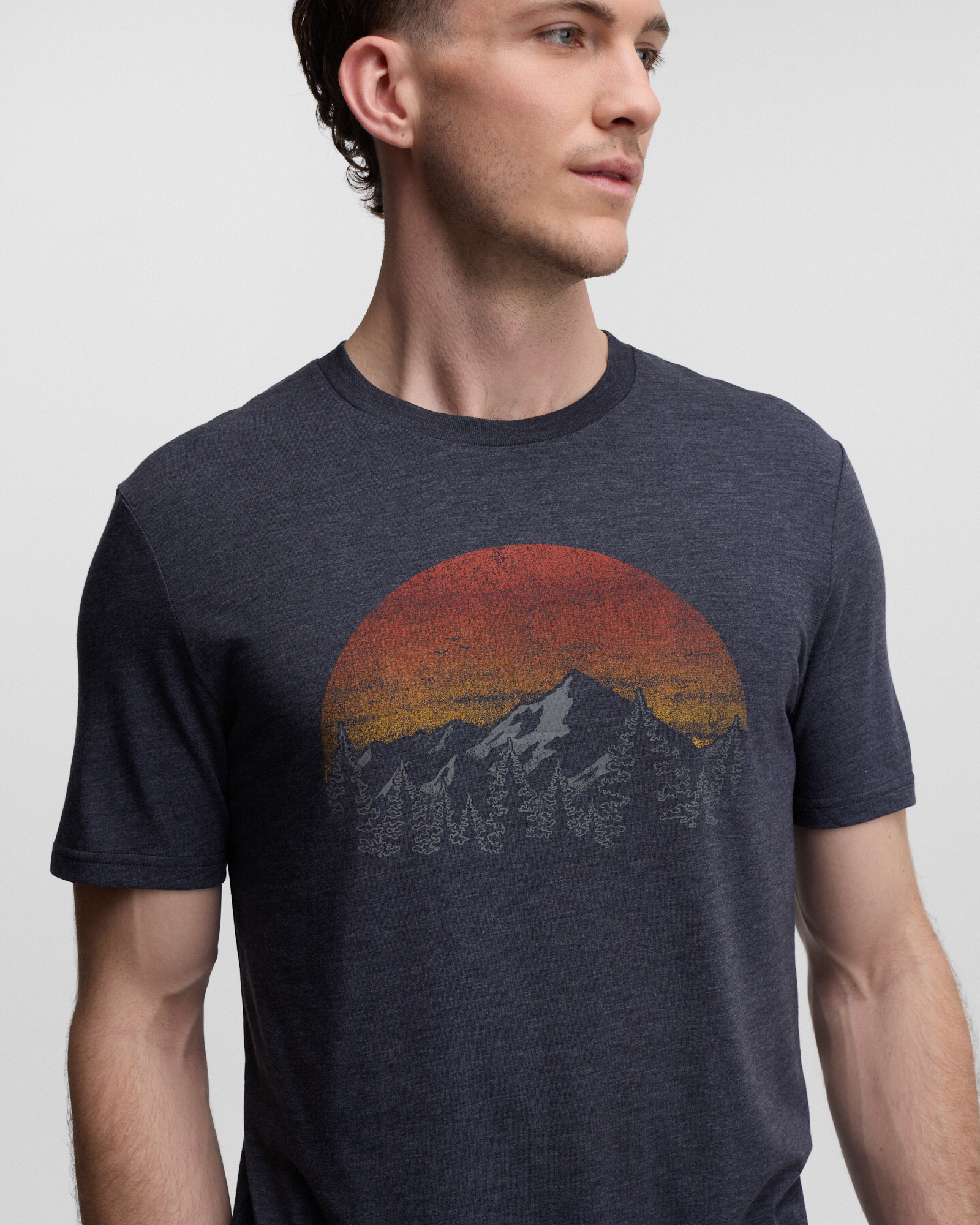 Blue-Treeblend-Regular-Fit-Crew-Neck-T-shirt-TCM2096-3052_2 - PreLoved & Luxe