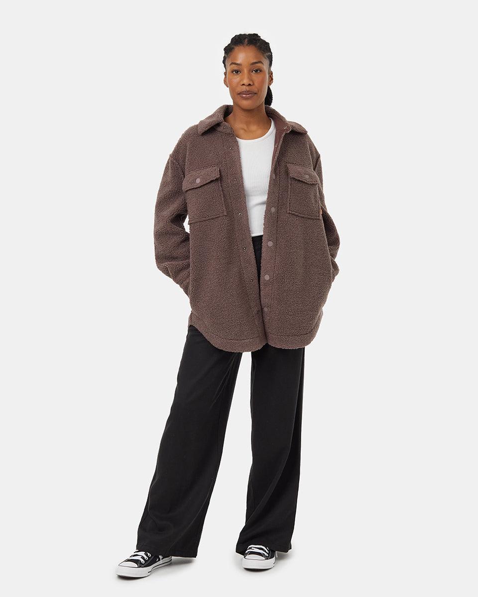 Brown-Boucle-Oversized-Fit-Fleece-Jacket-TCW5349-3466_3 - PreLoved & Luxe