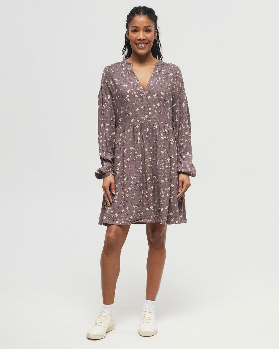 Brown-Crepe-Knee-Length-Long-Sleeve-Dress-TCW5361-5045_1_2e2ca567-d214-4f32-8391-f52f359638d8 - PreLoved & Luxe