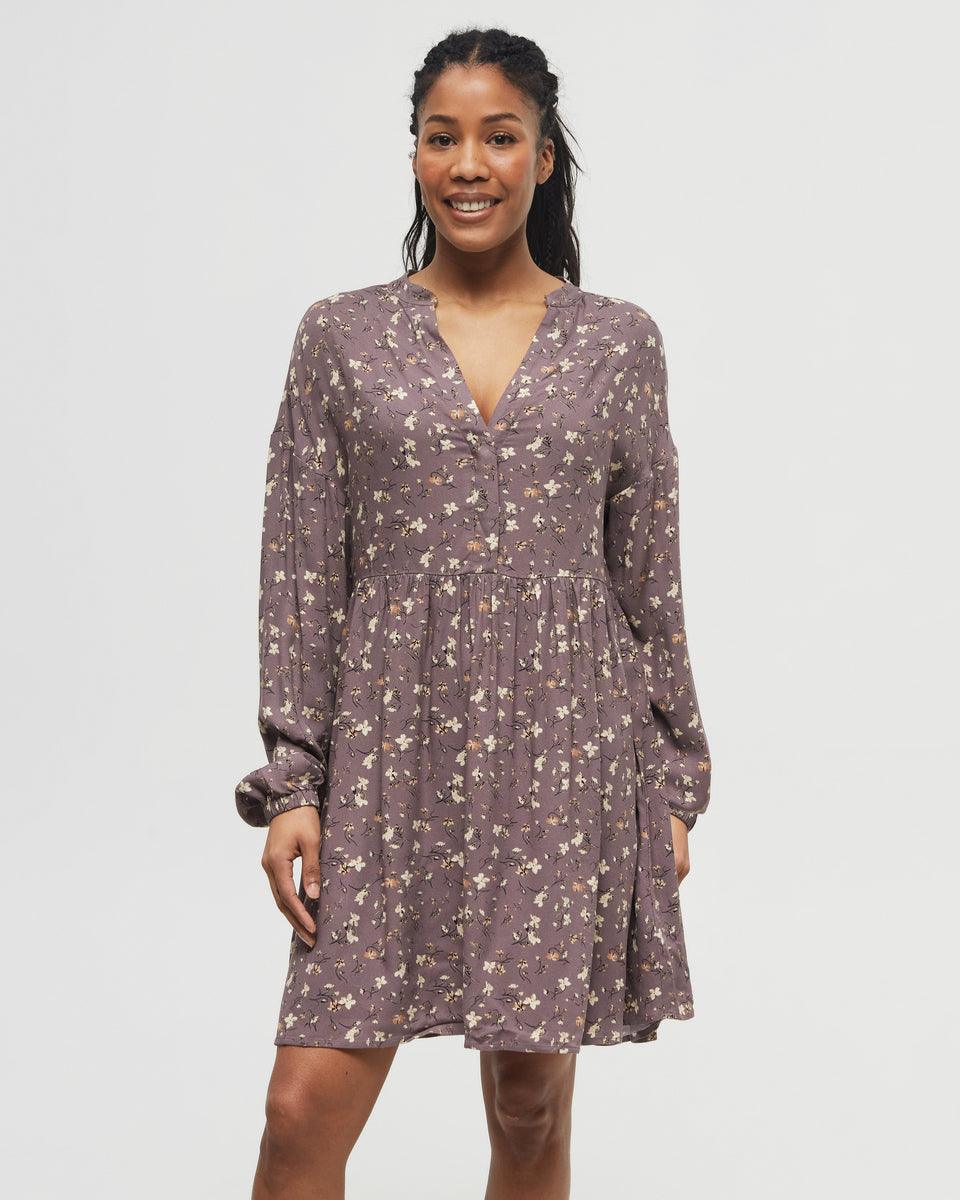Brown-Crepe-Knee-Length-Long-Sleeve-Dress-TCW5361-5045_3_0c6abe44-0aef-4c9d-9185-5f9f06bb74db - PreLoved & Luxe