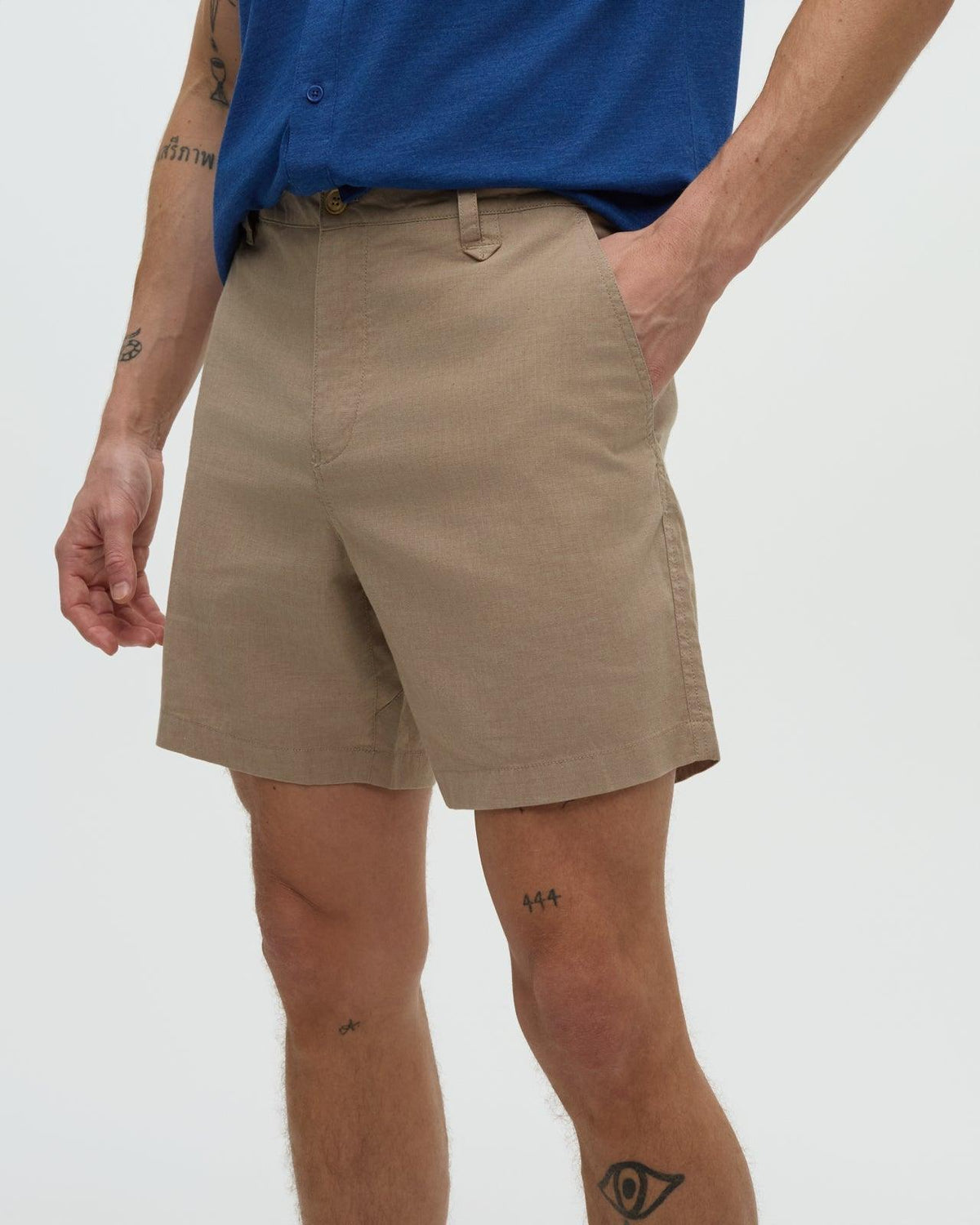 Brown-Hemp-REPREVE_-Mid-Rise-Waist-Short-TCM6573-1565_1 - PreLoved & Luxe
