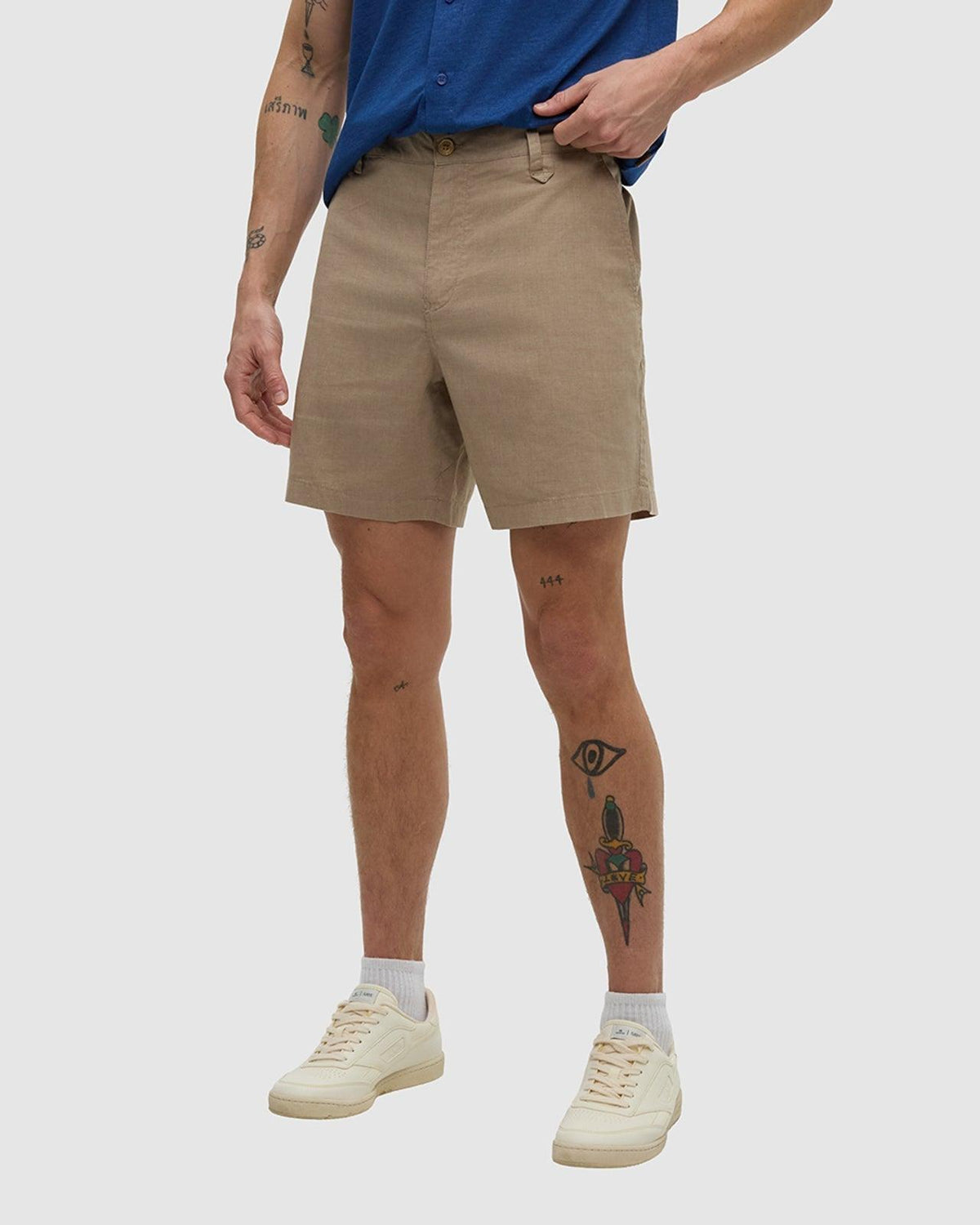 Brown-Hemp-REPREVE_-Mid-Rise-Waist-Short-TCM6573-1565_2 - PreLoved & Luxe