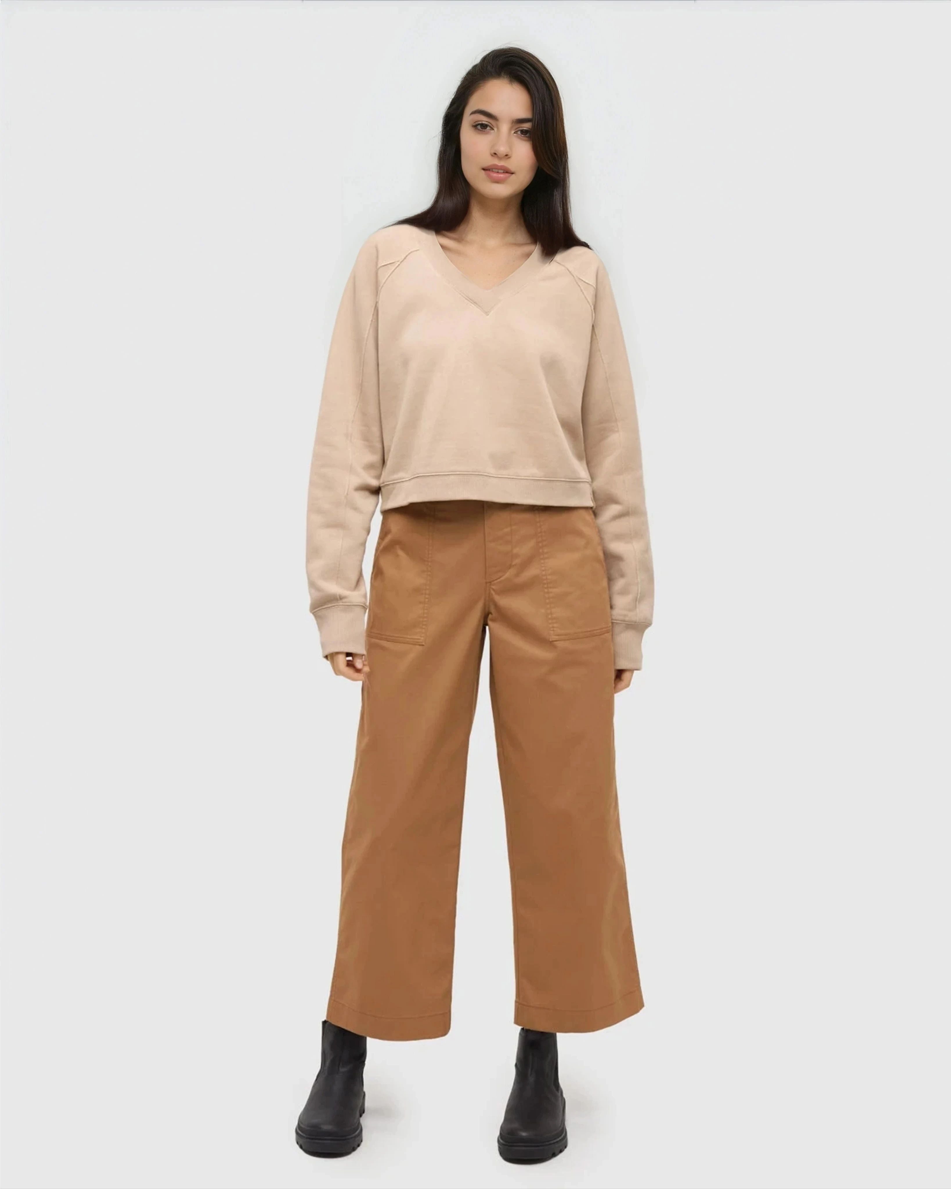 Brown-Relax-TreeFleece-Sweatshirt-TCW6312-5582_1-Luci - PreLoved & Luxe