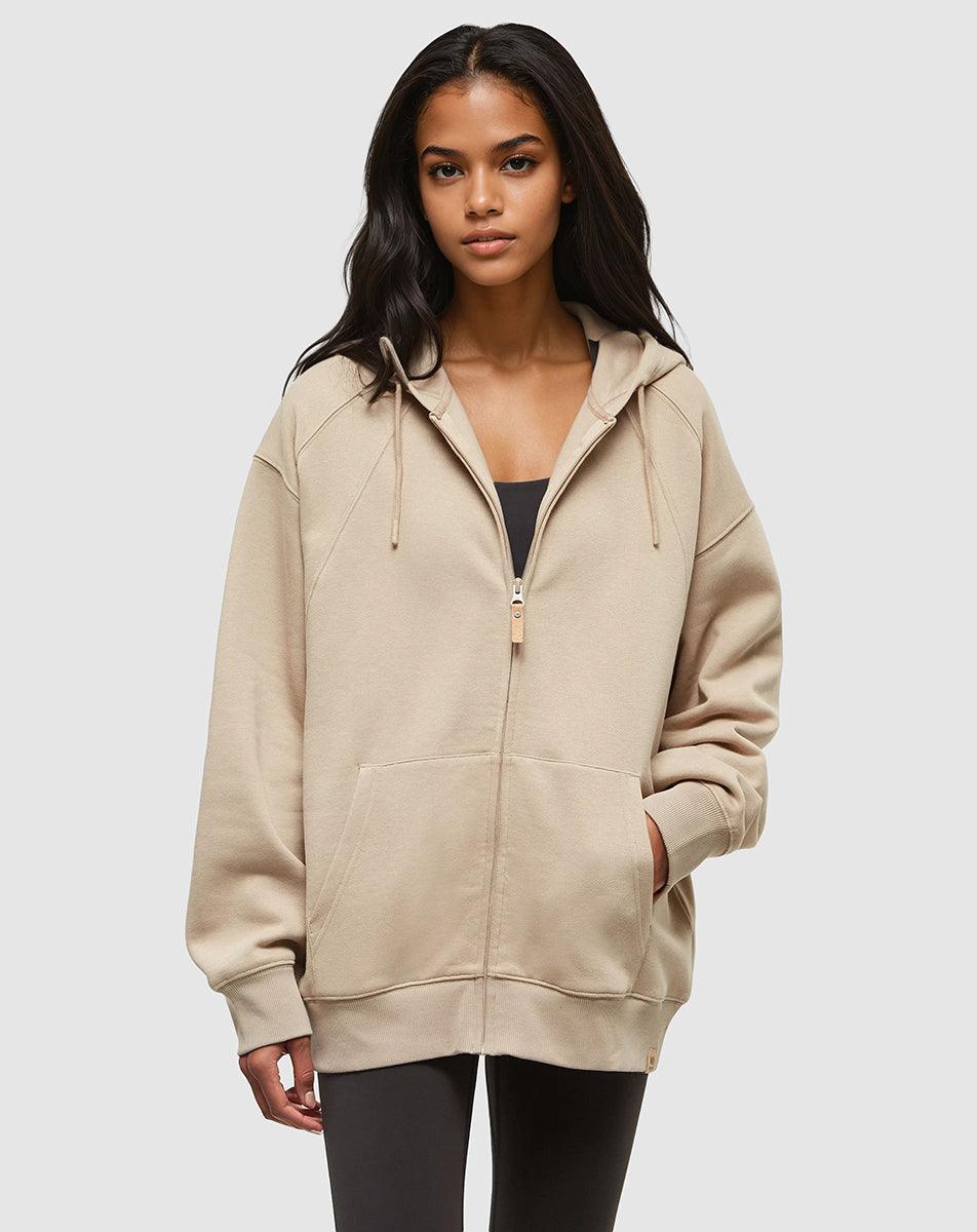 Brown-TreeFleece-Oversized-Zip-Hoodie-TCW6237-5582_1 - PreLoved & Luxe