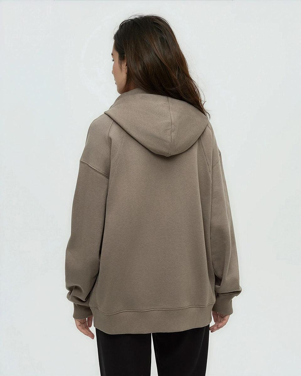 Brown-TreeFleece-Oversized-Zip-Hoodie-TCW6237-6033_2 - PreLoved & Luxe