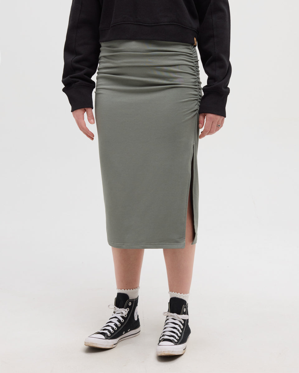 Green-SoftTerry-Light-Midi-Skirt-TCW5696-1480_5 - PreLoved & Luxe
