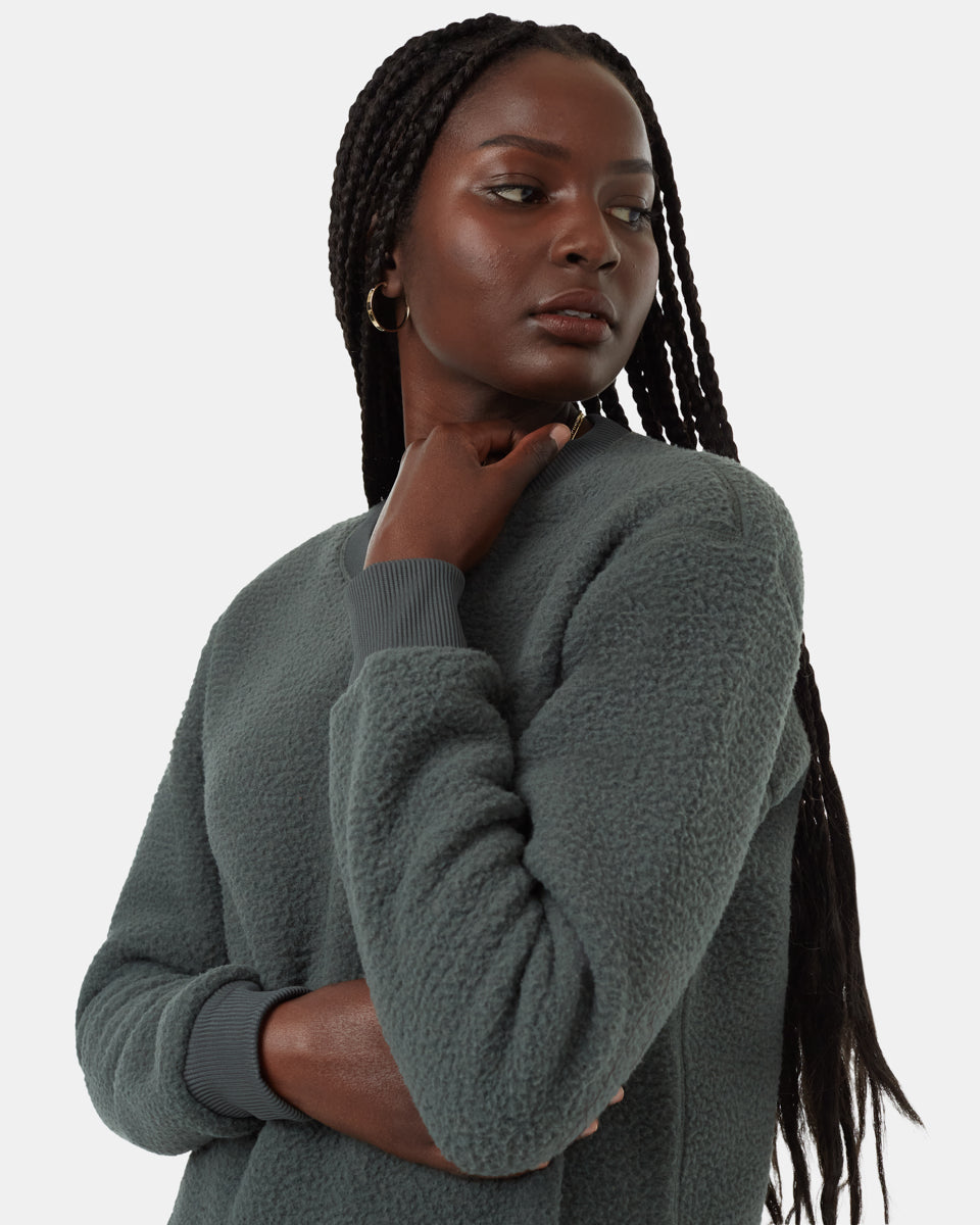 Green-Women_s-Sherpa-Sweatshirt-TCW5200-2277_3 - PreLoved & Luxe