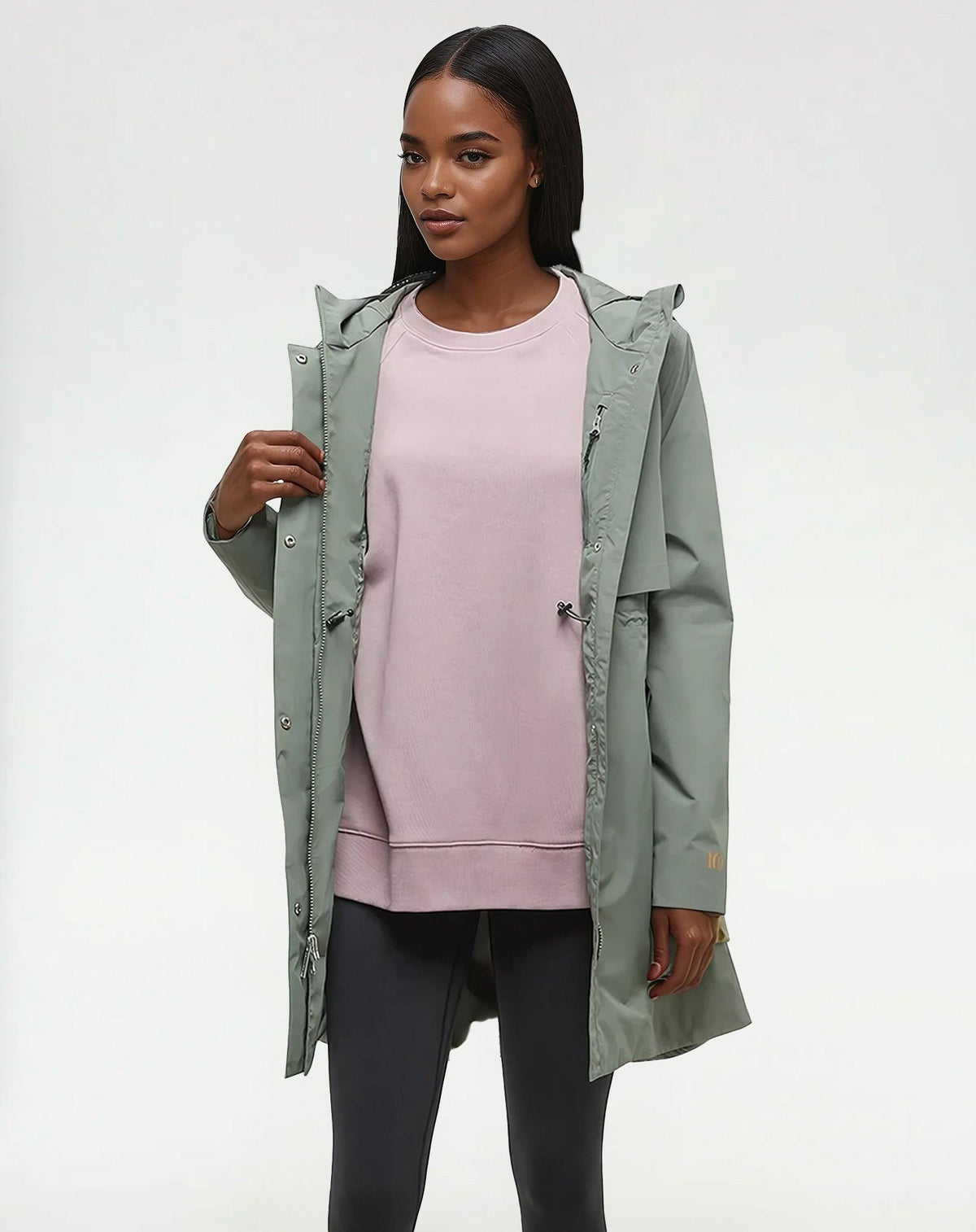 Green-Womens-Recycled-Polyester-Rain-Jacket-TCW4649-1480_2 - PreLoved & Luxe