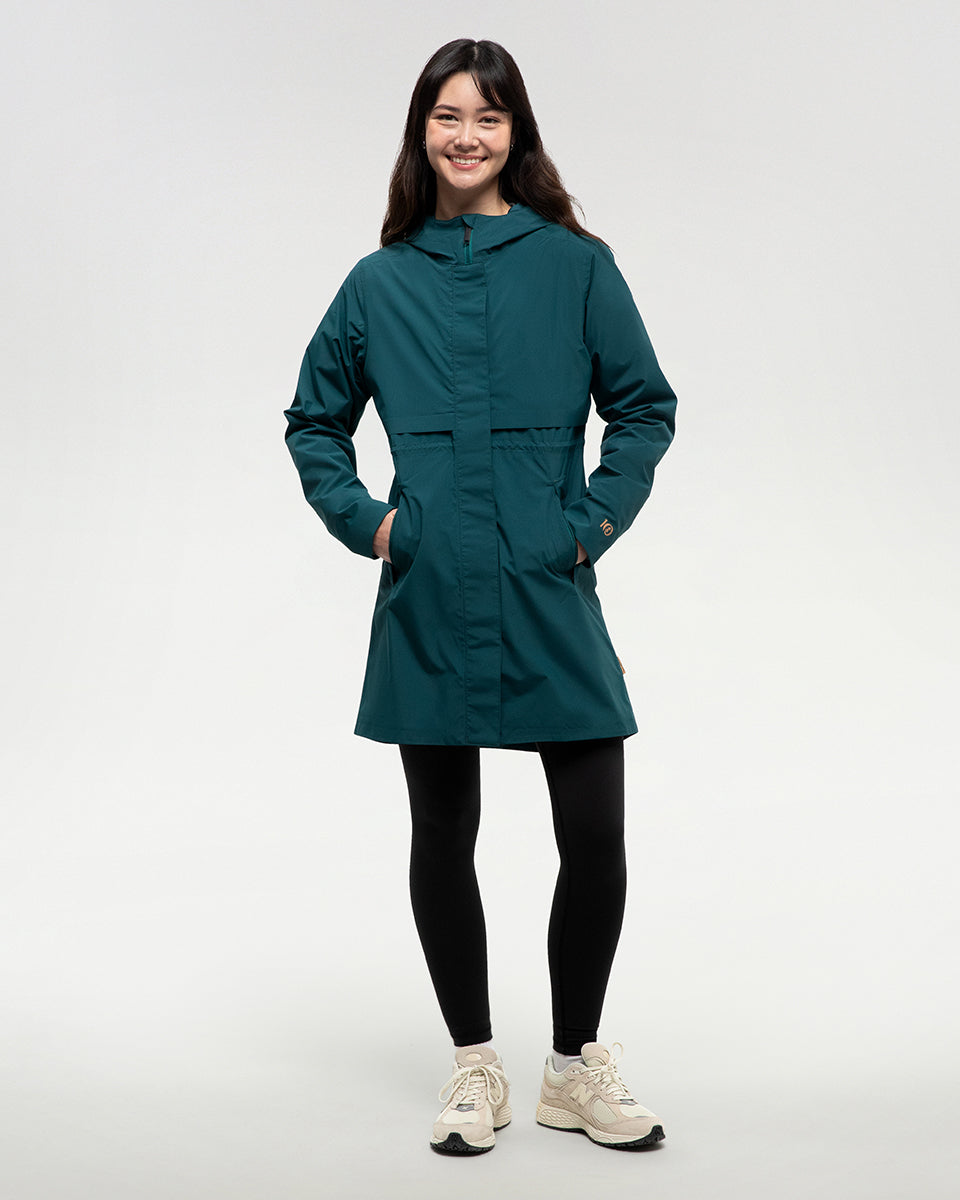 Green-Womens-Recycled-Polyester-Rain-Jacket-TCW4649-4161_5 - PreLoved & Luxe