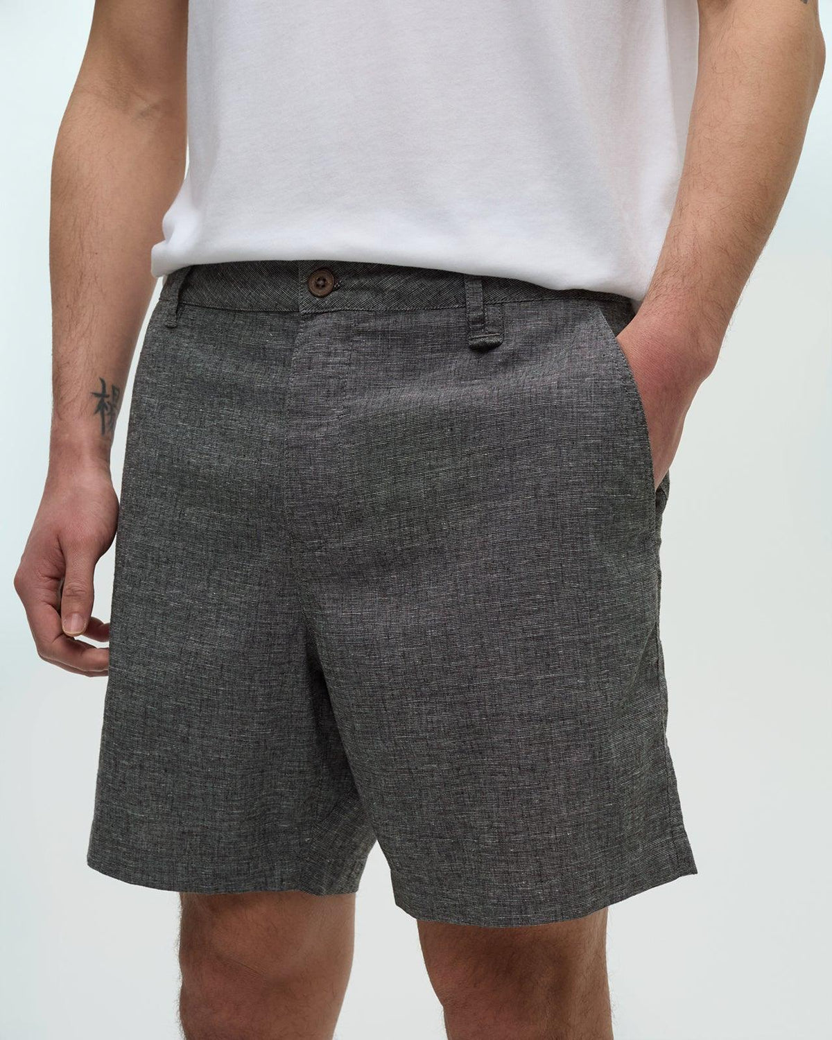 Grey-Hemp-REPREVE_-Mid-Rise-Waist-Short-TCM6573-3192_3 - PreLoved & Luxe