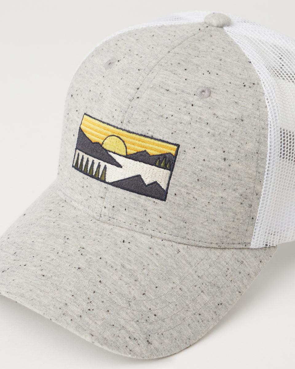 Grey-Sunrise-Patch-Fleck-Elevation-Hat-TAU5129-0823_2 - PreLoved & Luxe