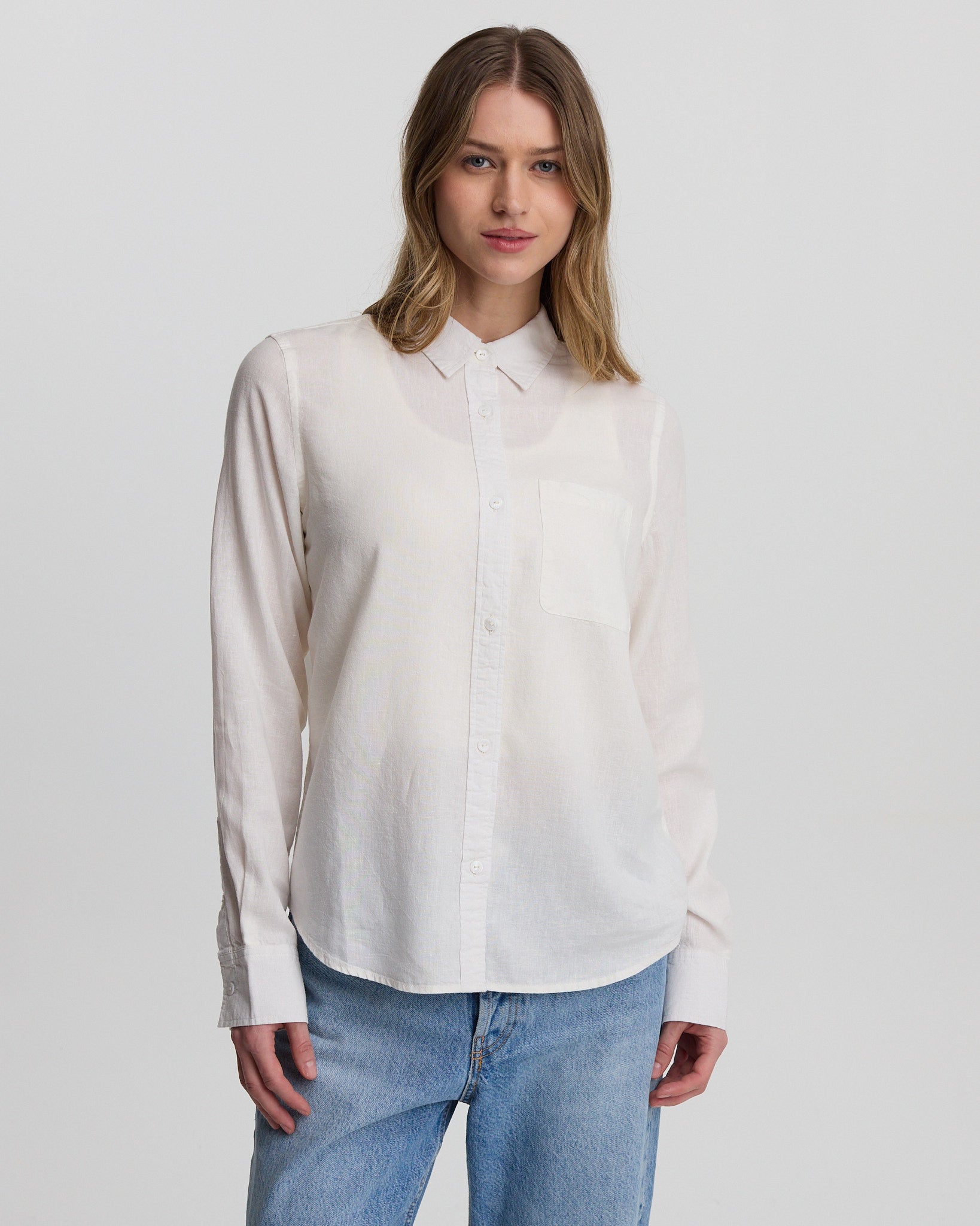 Oatmeal-Longsleeve-Button-Up-Shirt-TCW6593-2432_2 - PreLoved & Luxe