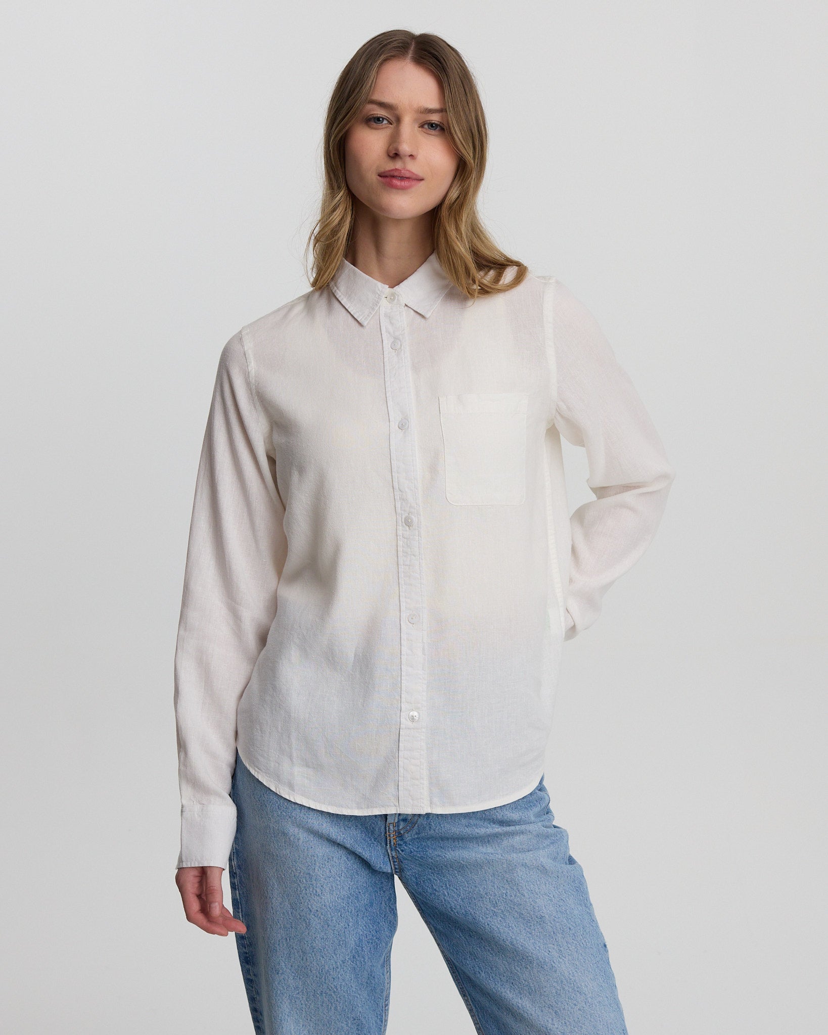 Oatmeal-Longsleeve-Button-Up-Shirt-TCW6593-2432_2456 - PreLoved & Luxe