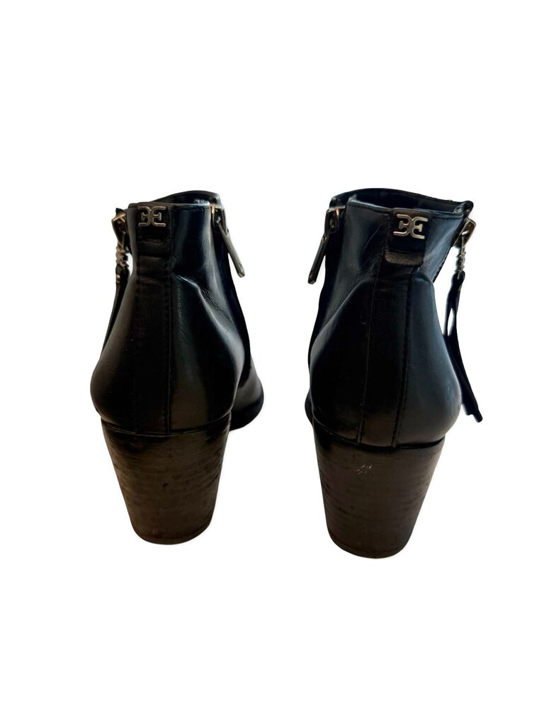 Sam Edelman Black Leather Ankle Boots