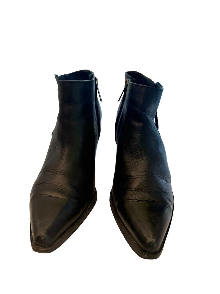 Sam Edelman Black Leather Ankle Boots