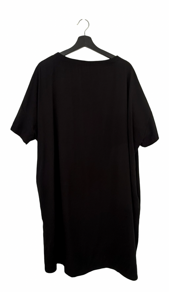Oak + Fort Black Short Sleeve Dress