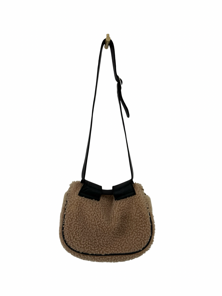 Clare V. Faux Shearling Crossbody Bag