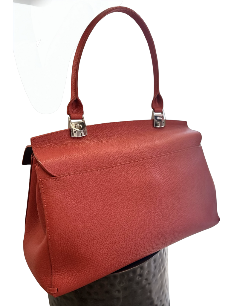 Pre-Owned Longchamp Leather Handbag Red Women's New