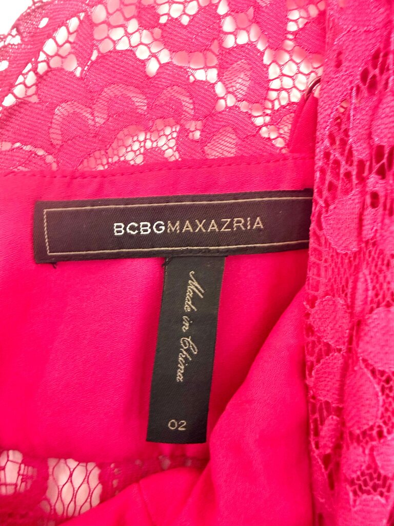 BCBGMAXAZRIA Pink Lace Dress