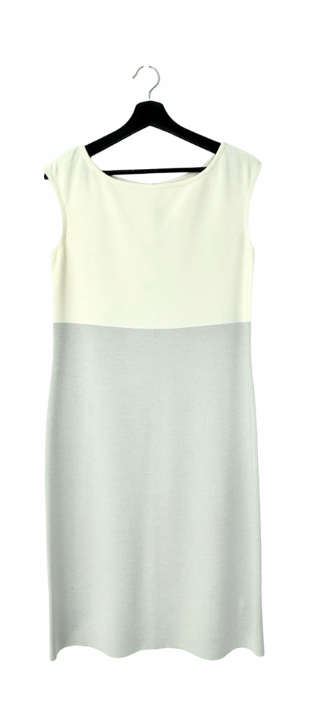 St. John Color Block Knit Dress and Cardigan Set