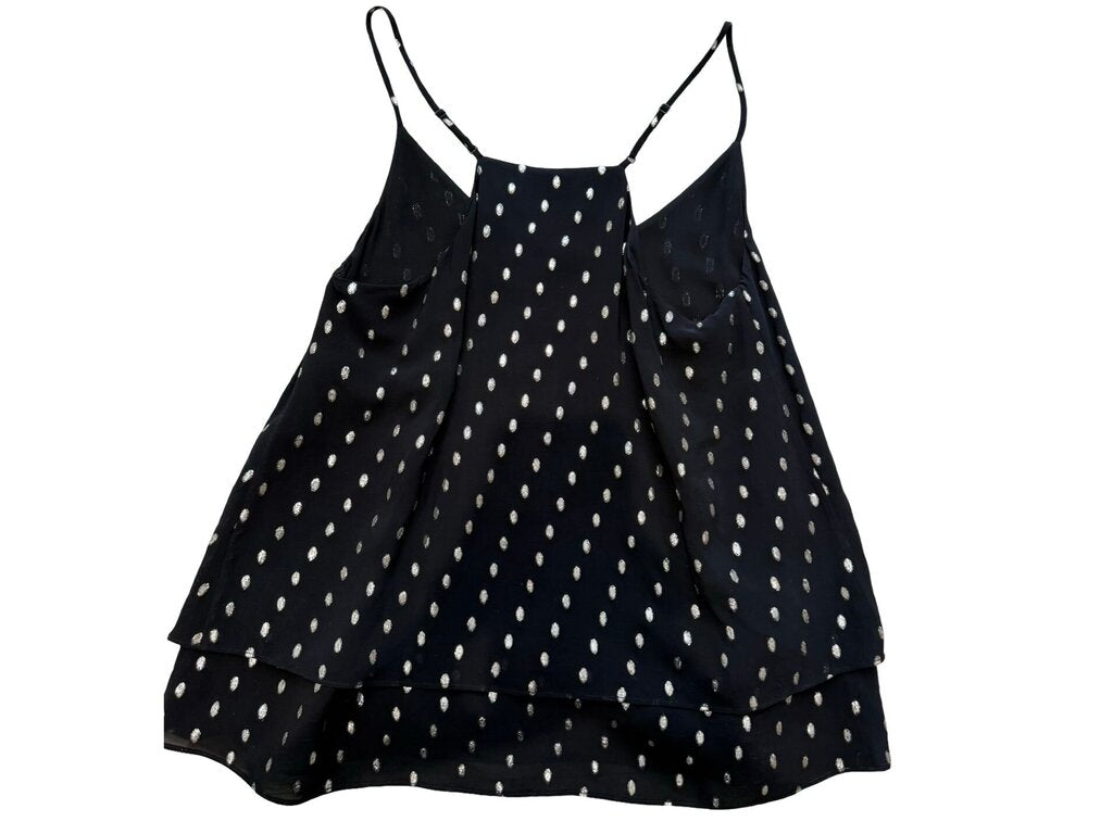 James & Co. Black ‘Glitter Suspenders’ Layered Tank Top